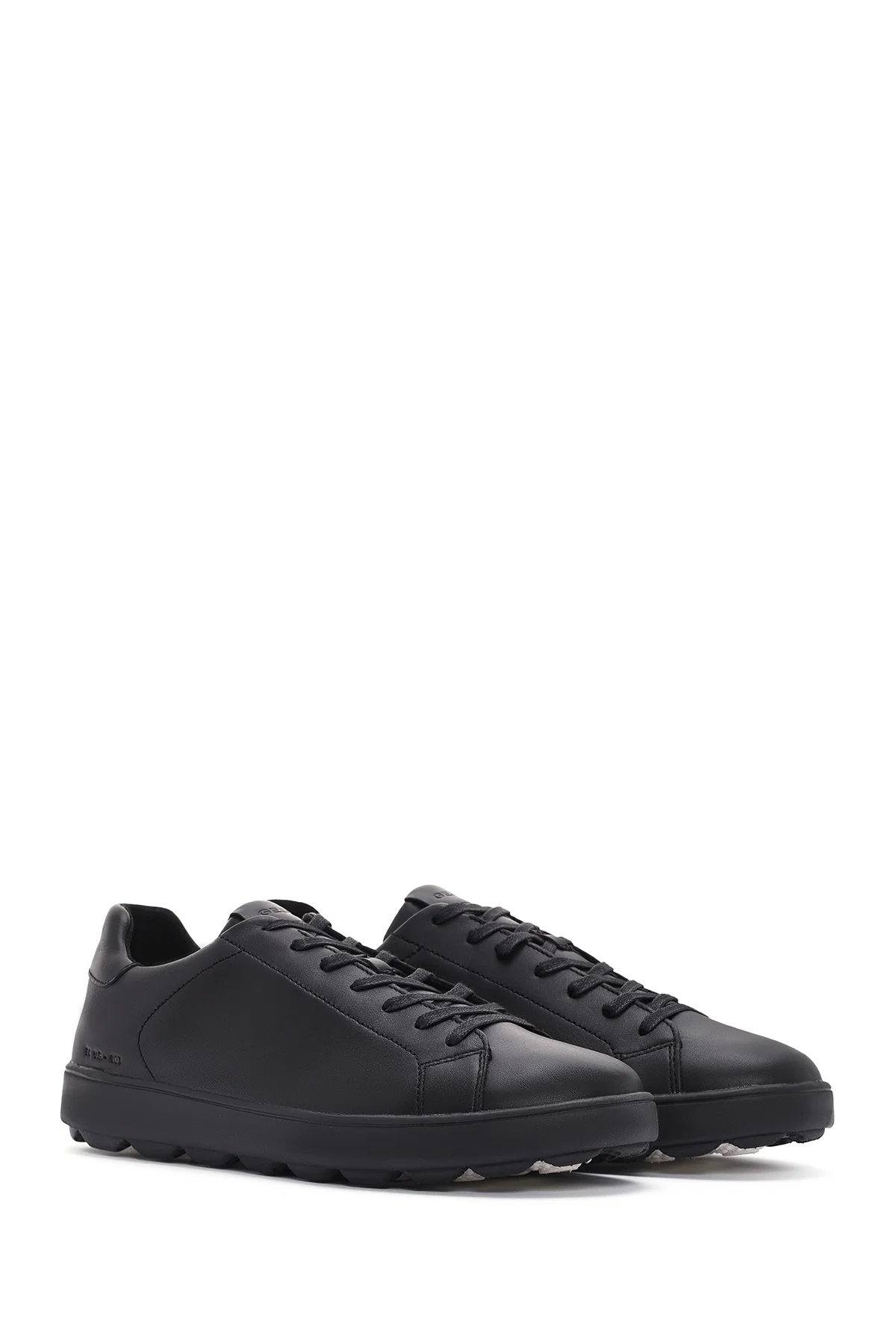 Geox Erkek Siyah Spherica Bağcıklı Deri Sneaker - Image 3