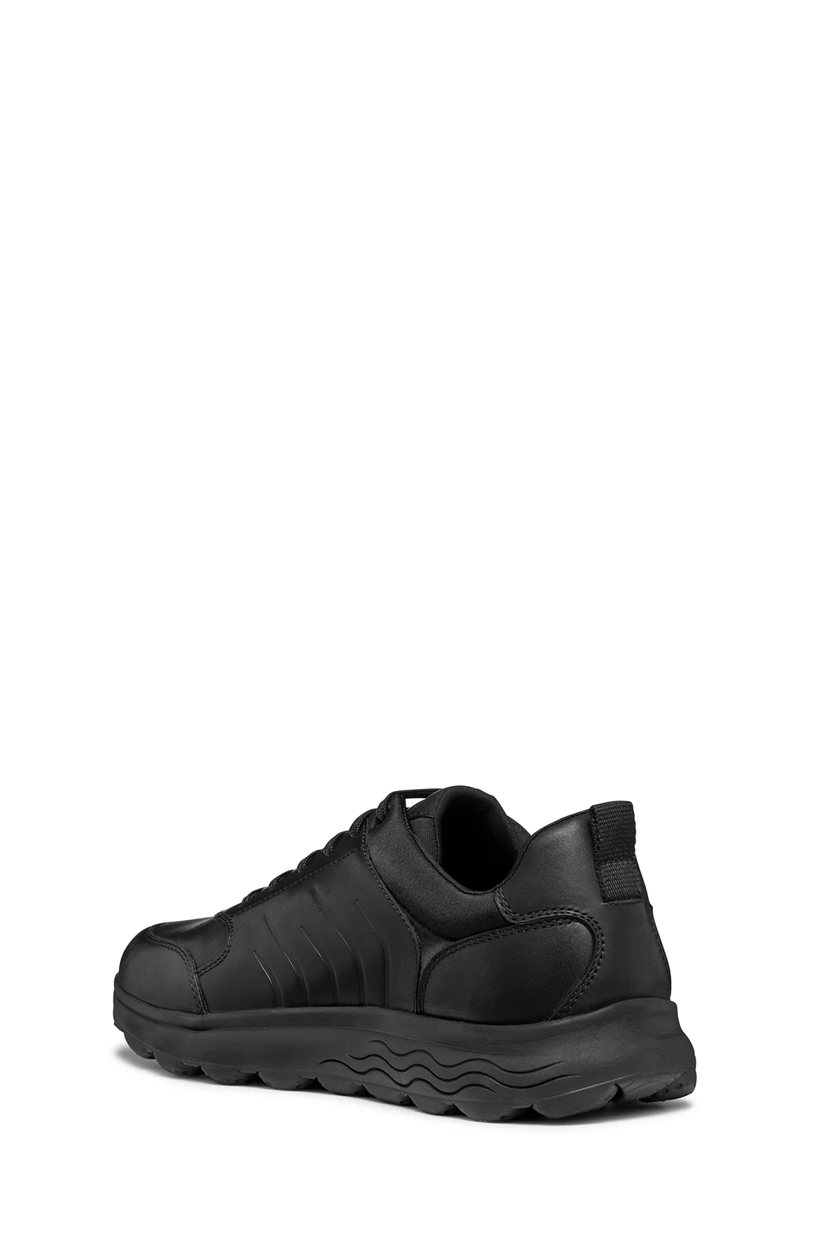 Geox Erkek Siyah Spherica Bağcıklı Deri Sneaker - Image 7
