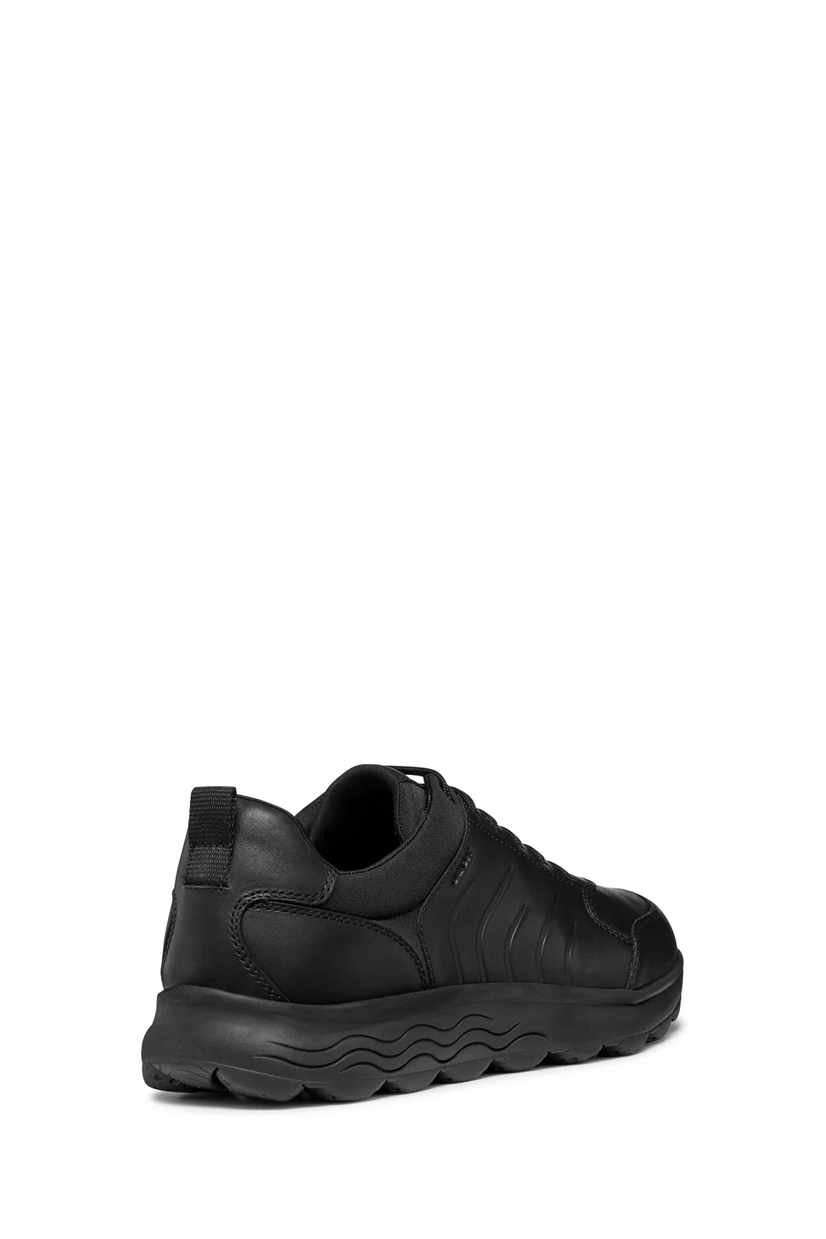 Geox Erkek Siyah Spherica Bağcıklı Deri Sneaker - Image 8