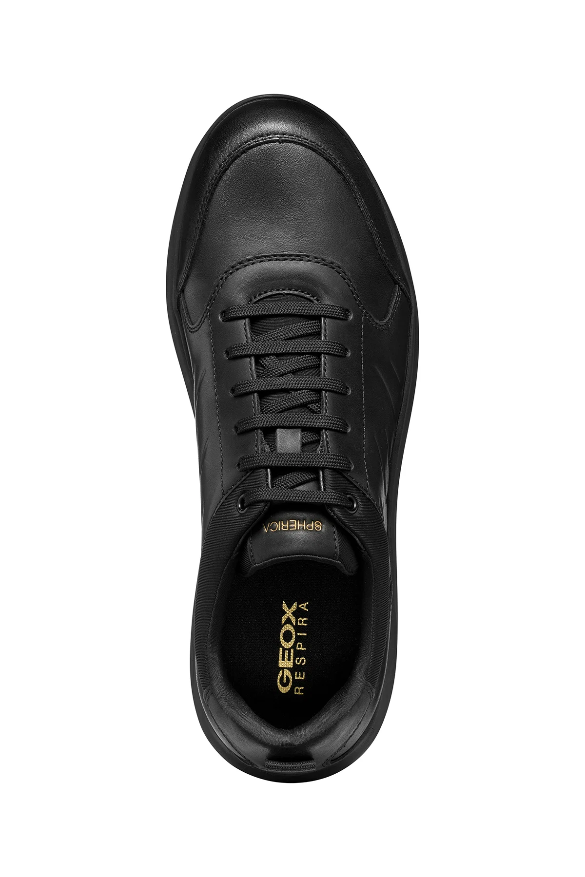Geox Erkek Siyah Spherica Bağcıklı Deri Sneaker - Image 9