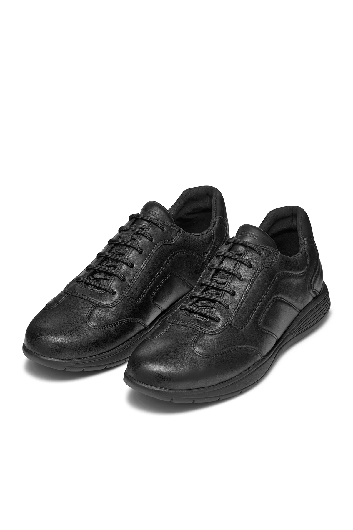 Geox Erkek Siyah Spherica Ec2 Bağcıklı Deri Sneaker - Image 3