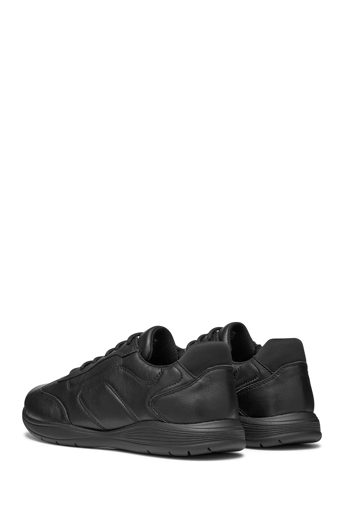 Geox Erkek Siyah Spherica Ec2 Bağcıklı Deri Sneaker - Image 4
