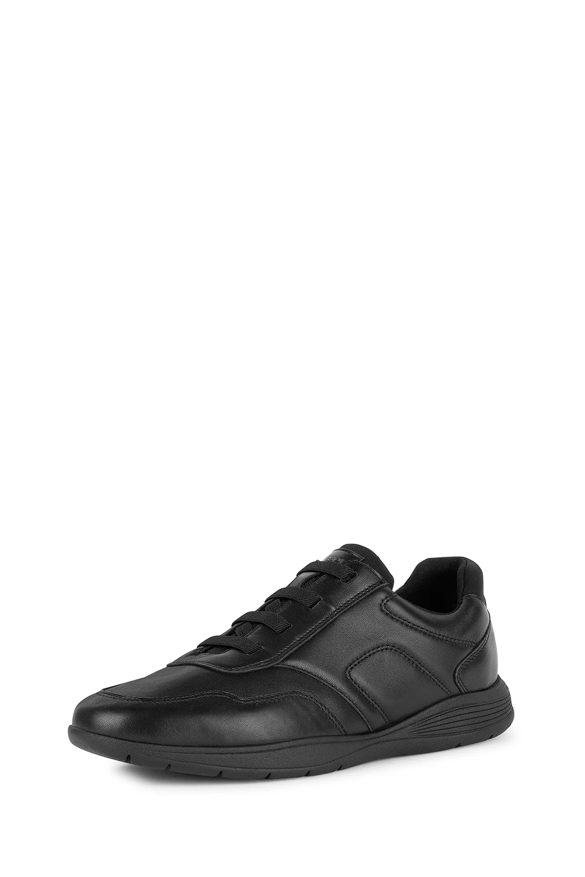 Geox Erkek Siyah Spherica Ec2 Bağcıklı Deri Sneaker - Image 2