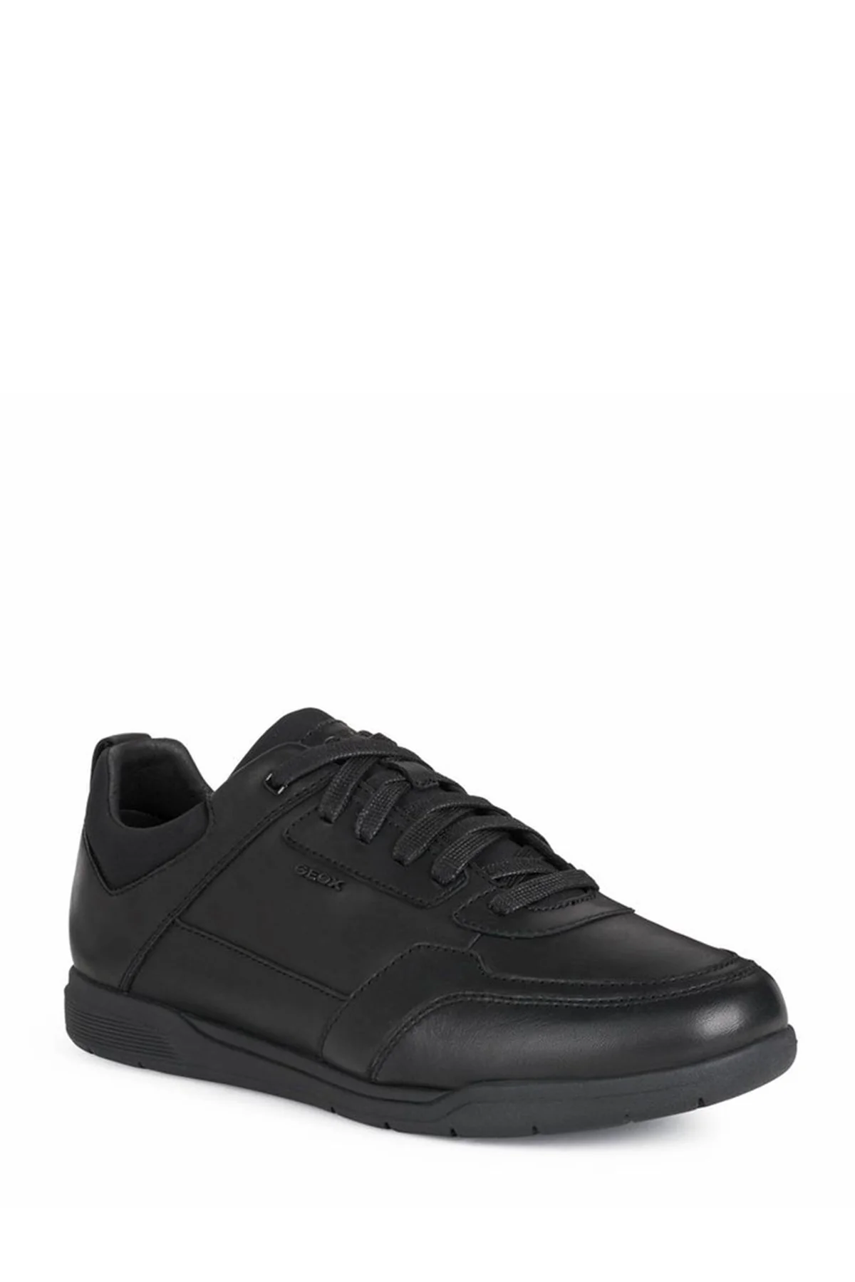 Geox Erkek Siyah Spherica Ec3 Bağcıklı Deri Casual Sneaker - Image 3