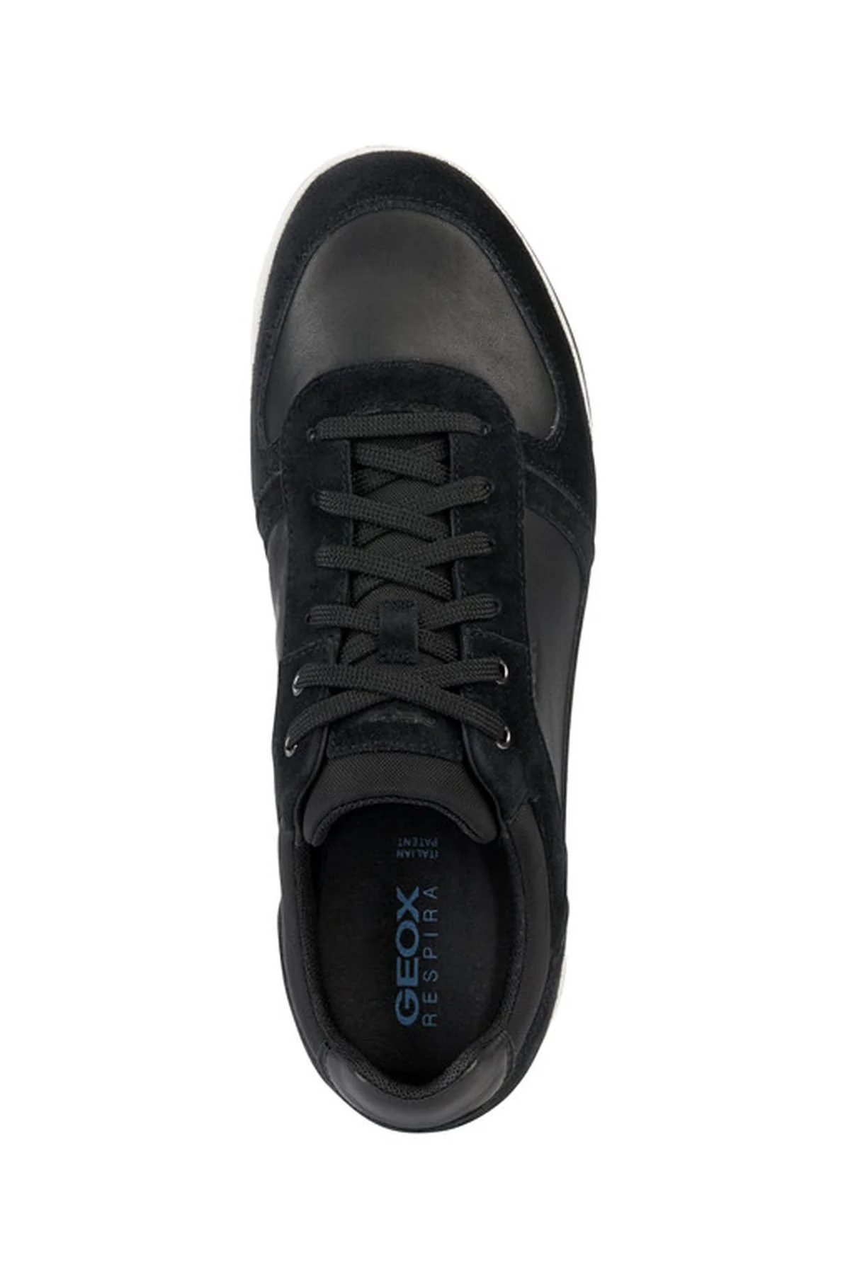 Geox Erkek Siyah Spherica Ec3 Bağcıklı Deri Sneaker - Image 5