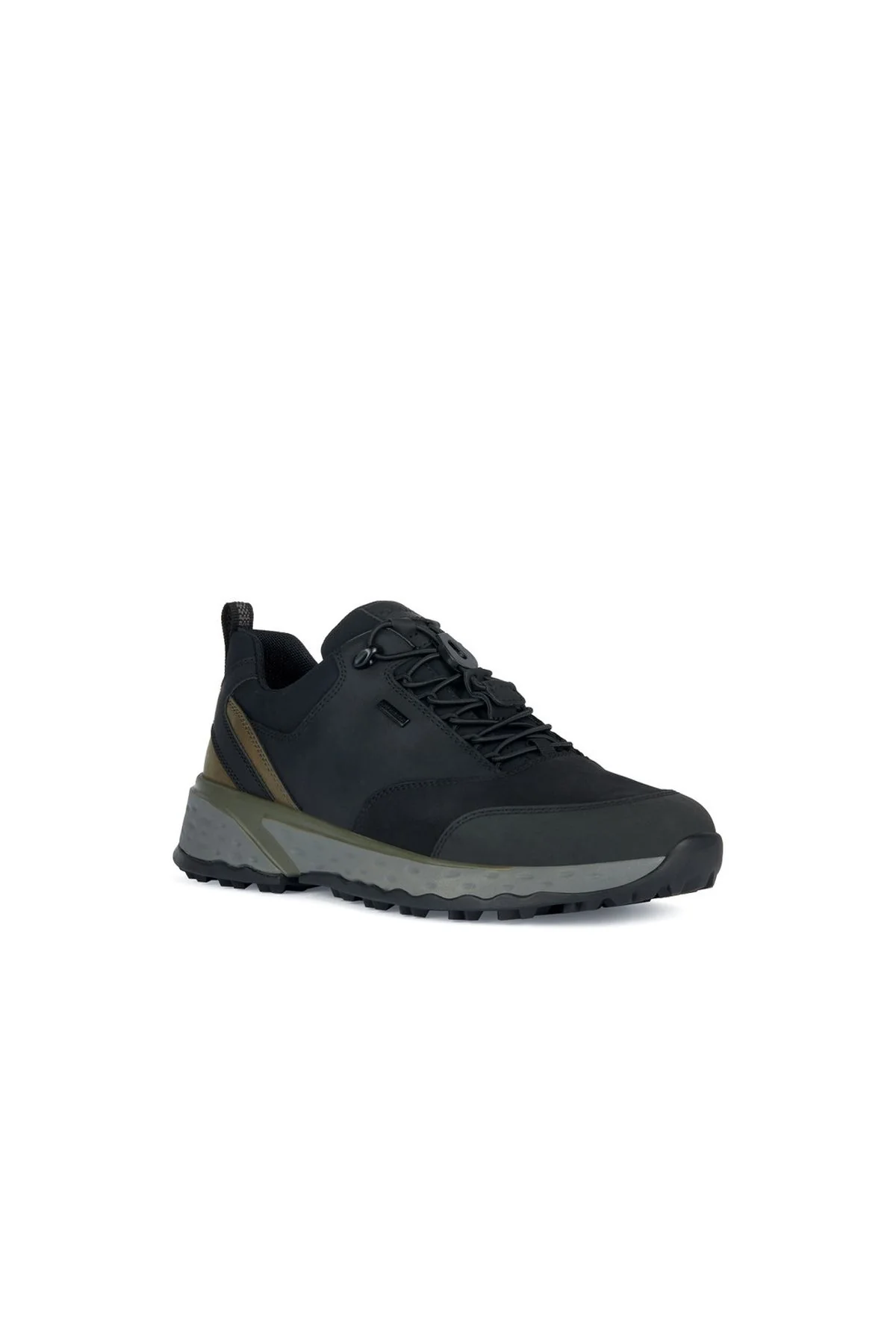 Geox Erkek Siyah Sterrato Bağcıklı Deri Sneaker - Image 3