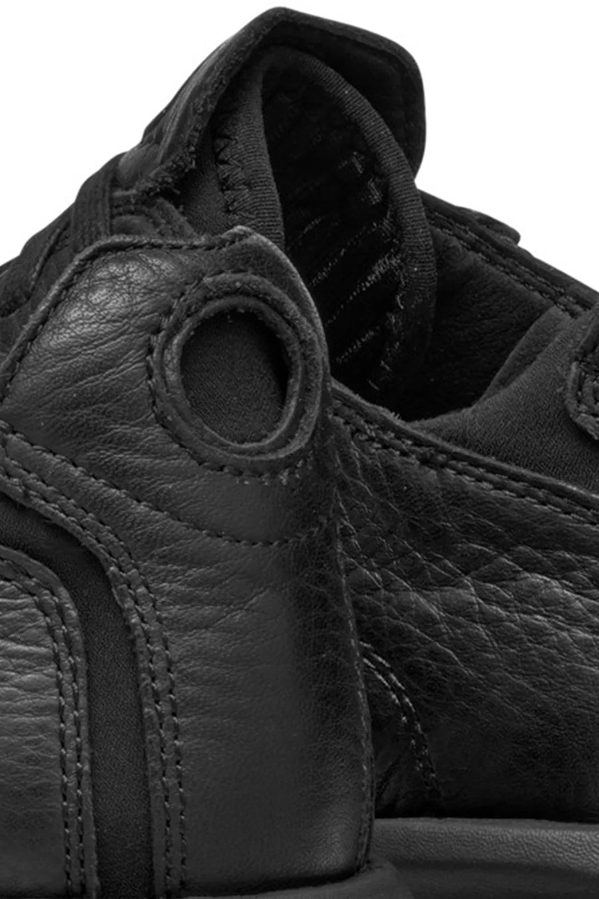 Geox Erkek Siyah U Aerantis A - Tumb Bağcıklı Deri Sneaker - Image 11