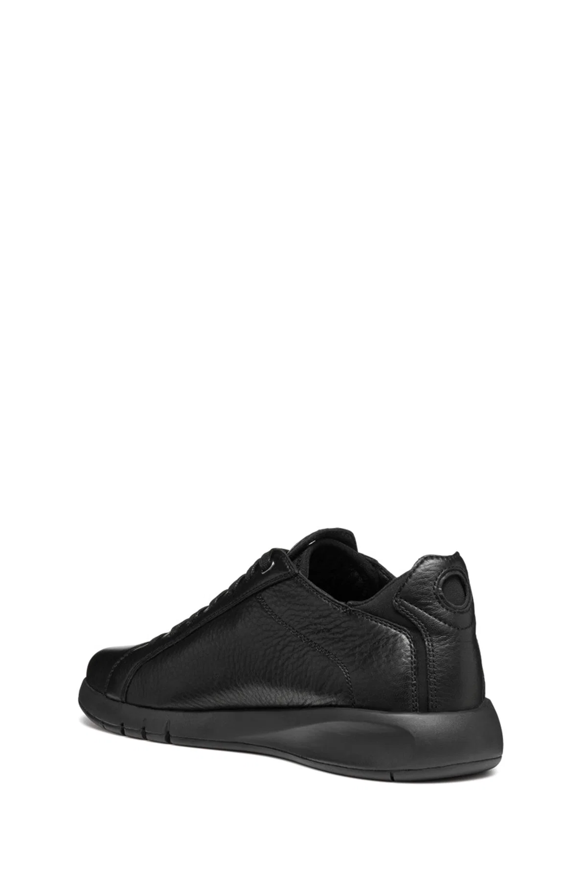 Geox Erkek Siyah U Aerantis A - Tumb Bağcıklı Deri Sneaker - Image 7