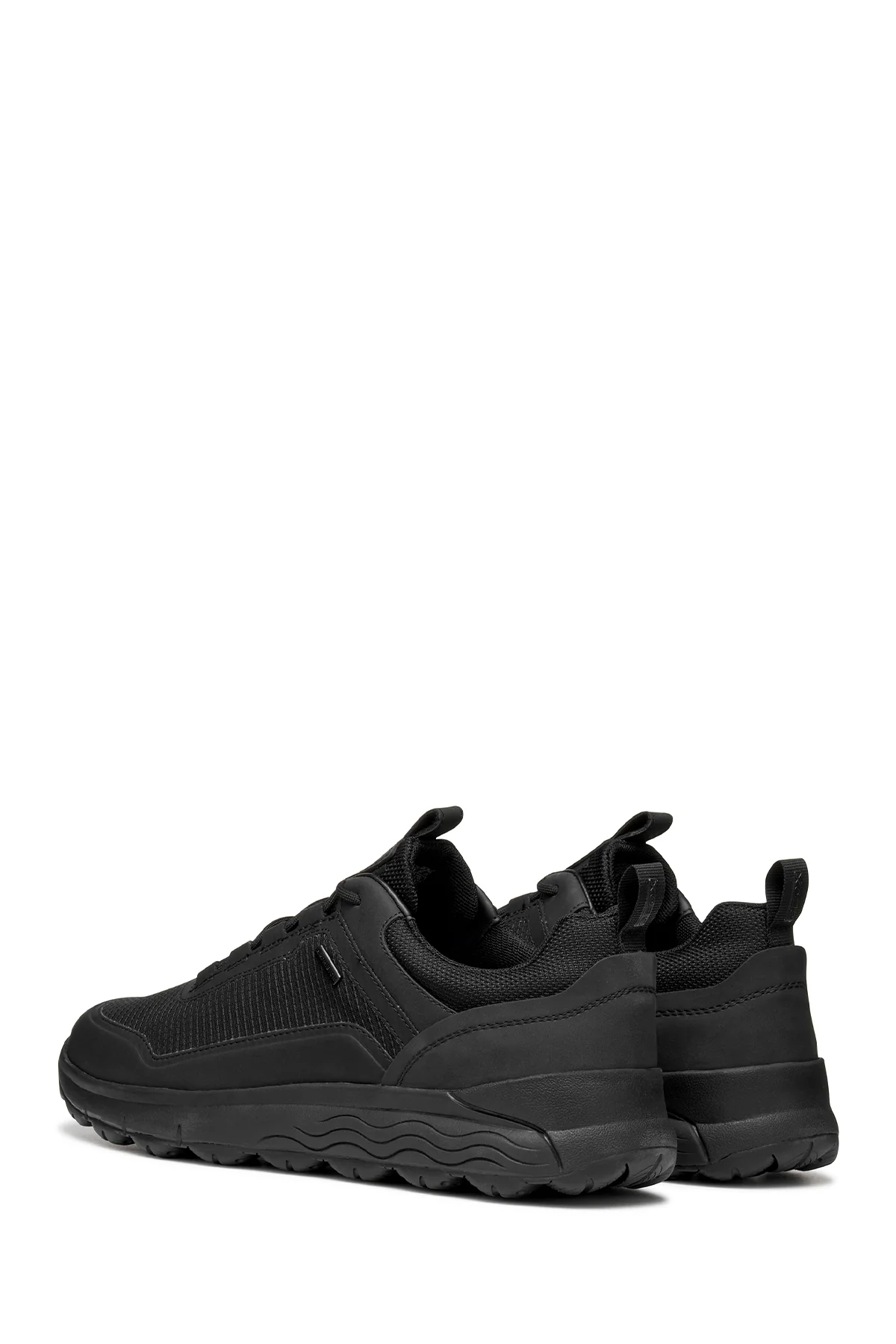 Geox Erkek Siyah U Spherıca 4X4 B Abx A - Text+ Bağcıklı Kalın Tabanlı Kumaş Sneaker - Image 5