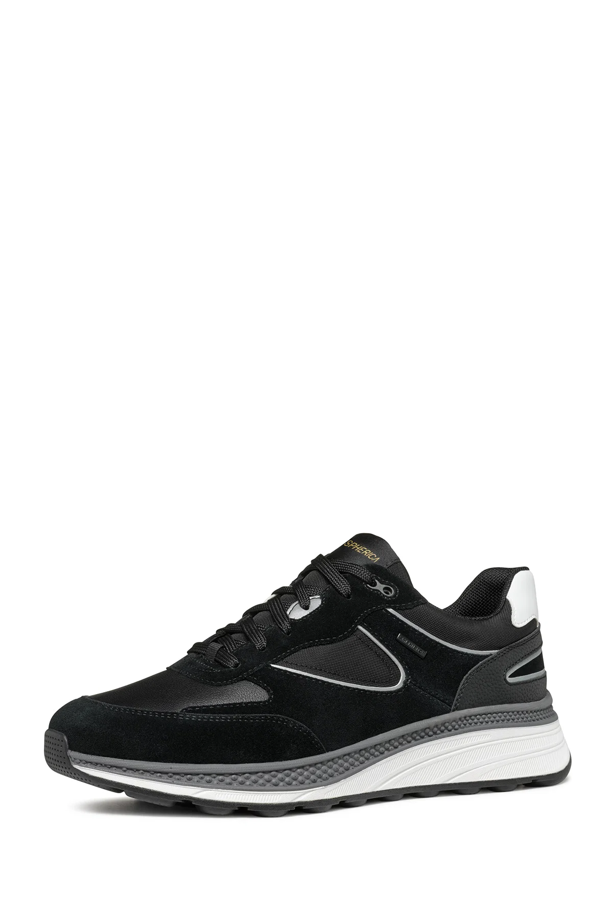 Geox Erkek Siyah U Spherica Actif X1 Bağcıklı Waterproof Deri Sneaker - Image 2