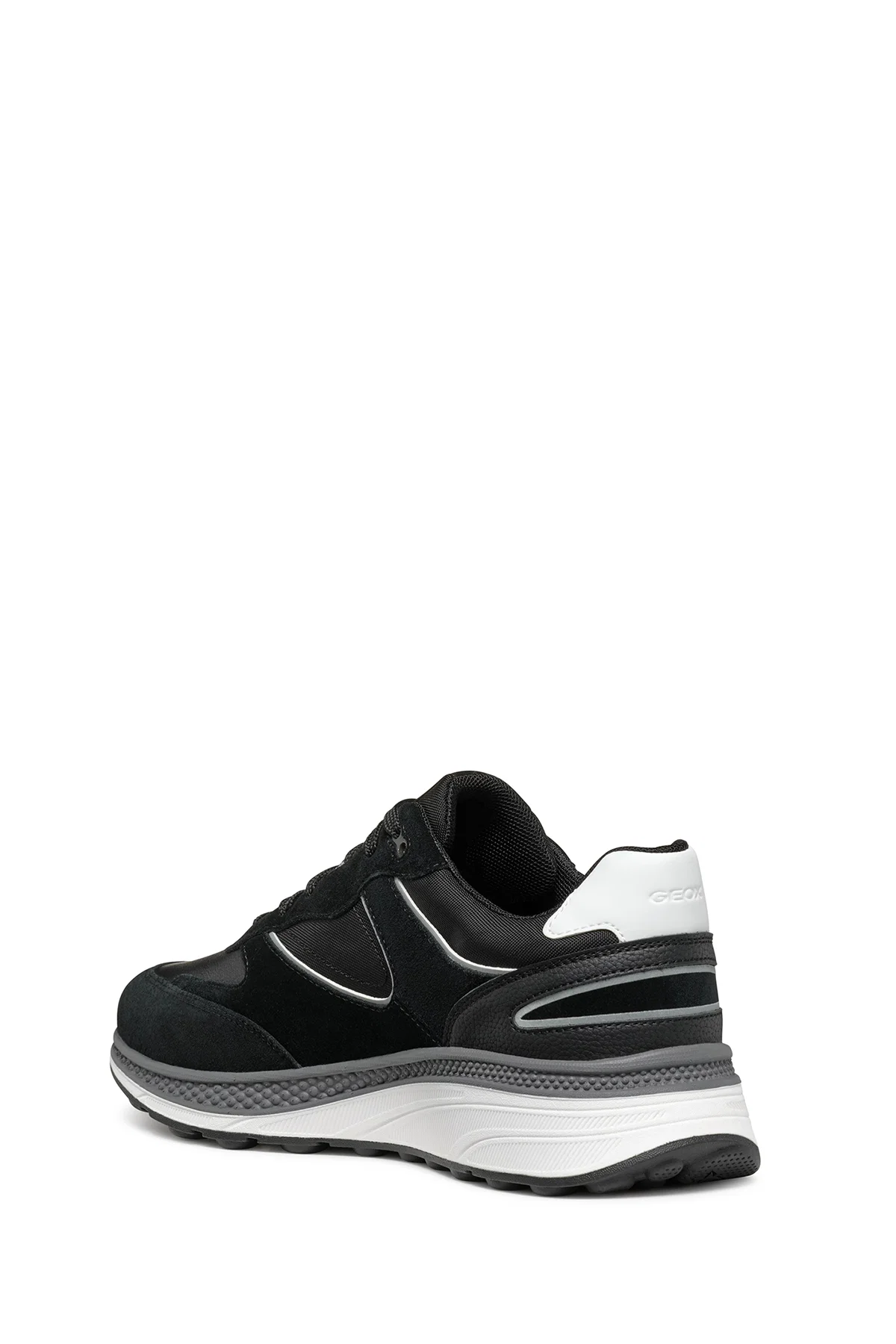 Geox Erkek Siyah U Spherica Actif X1 Bağcıklı Waterproof Deri Sneaker - Image 4