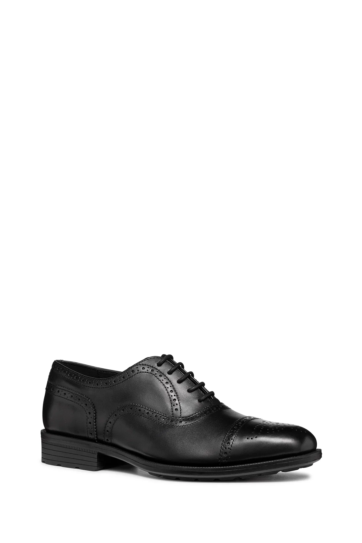 Geox Erkek Siyah Walk Pleasure F Bağcıklı Deri Casual Ayakkabı - Image 3