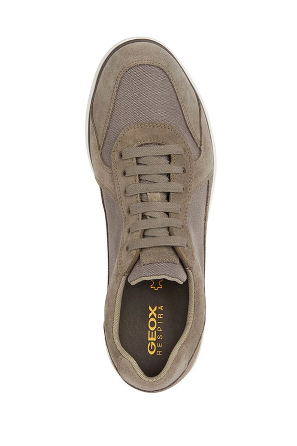 Geox Erkek Vizon Spherica Ec12 Bağcıklı Süet Deri Casual Sneaker - Image 5