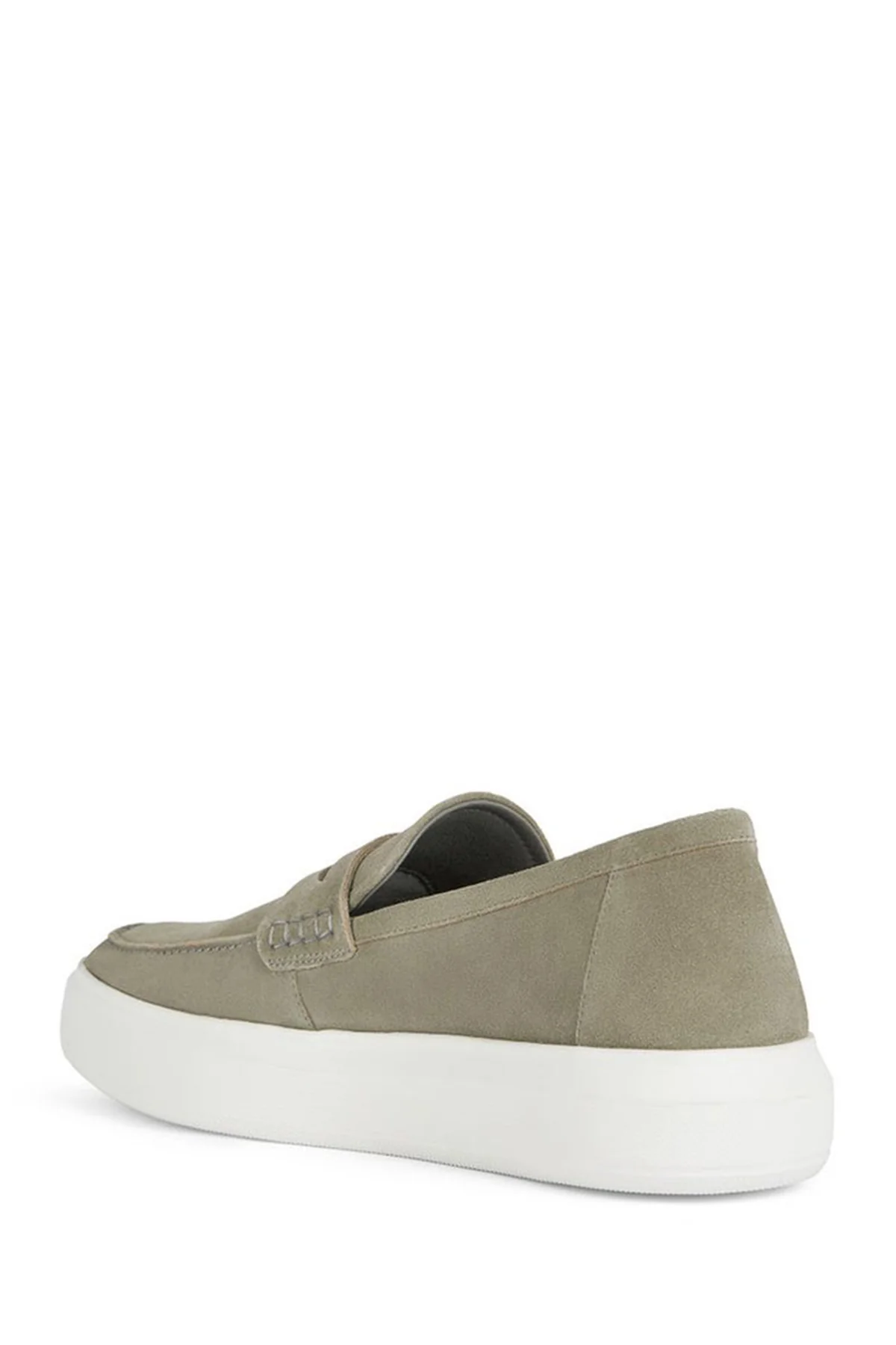 Geox Erkek Yeşil Deiven Süet Deri Casual Loafer - Image 4
