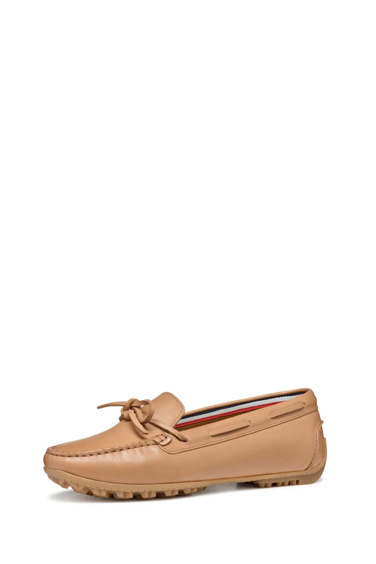 Geox Kadın Bej Deri Loafer - Image 4