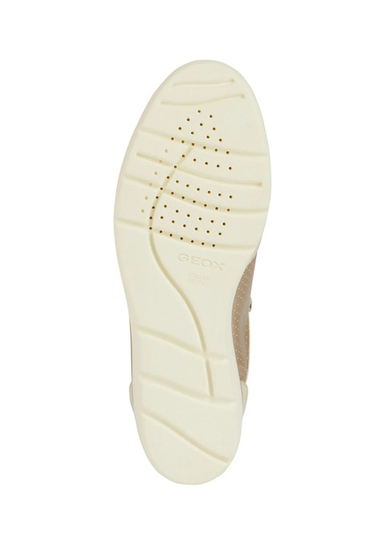 Geox Kadın Bej Ilde Kalın Tabanlı Bağcıklı Deri Sneaker - Image 6