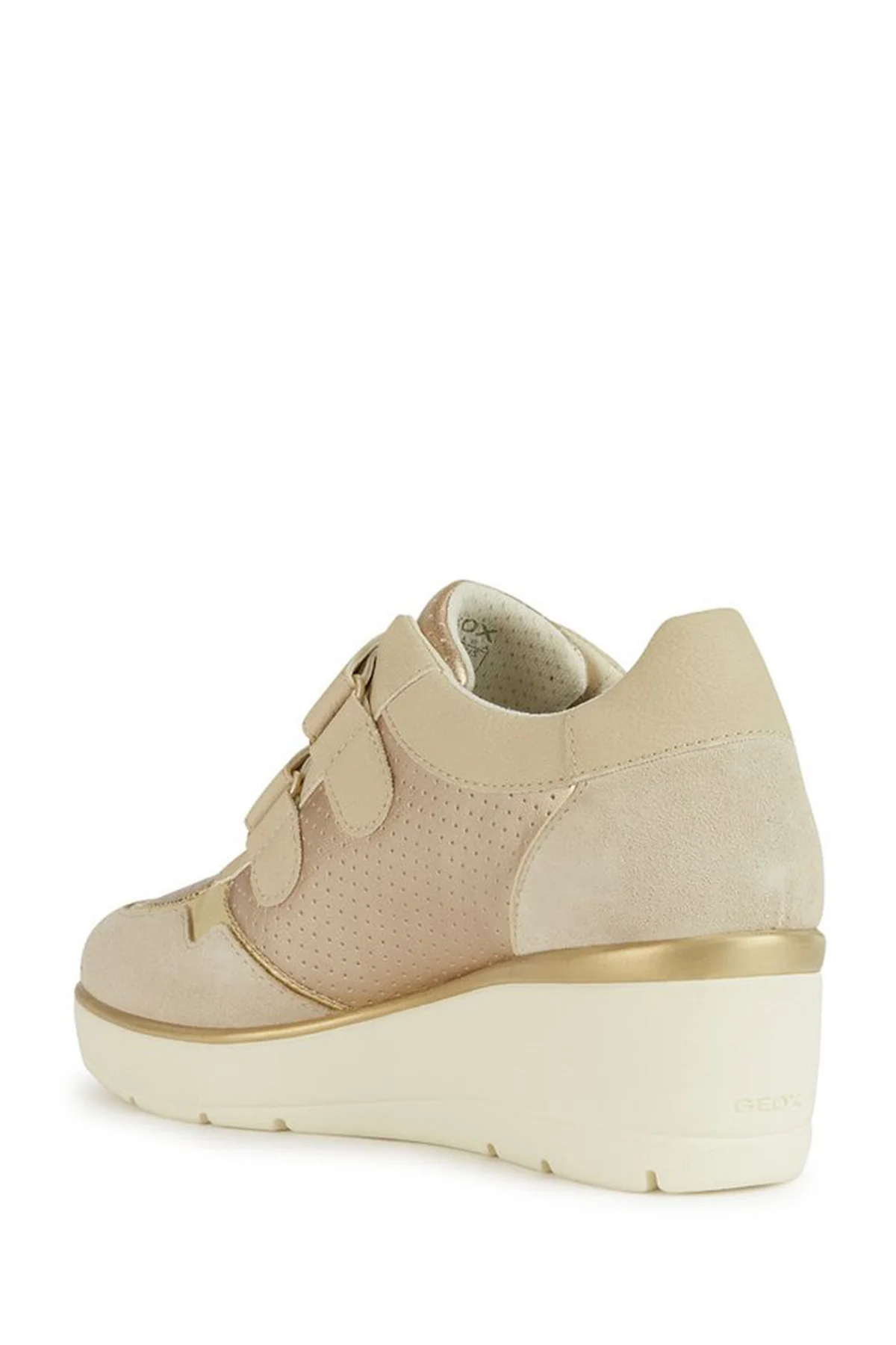 Geox Kadın Bej Ilde Kalın Tabanlı Deri Sneaker - Image 2
