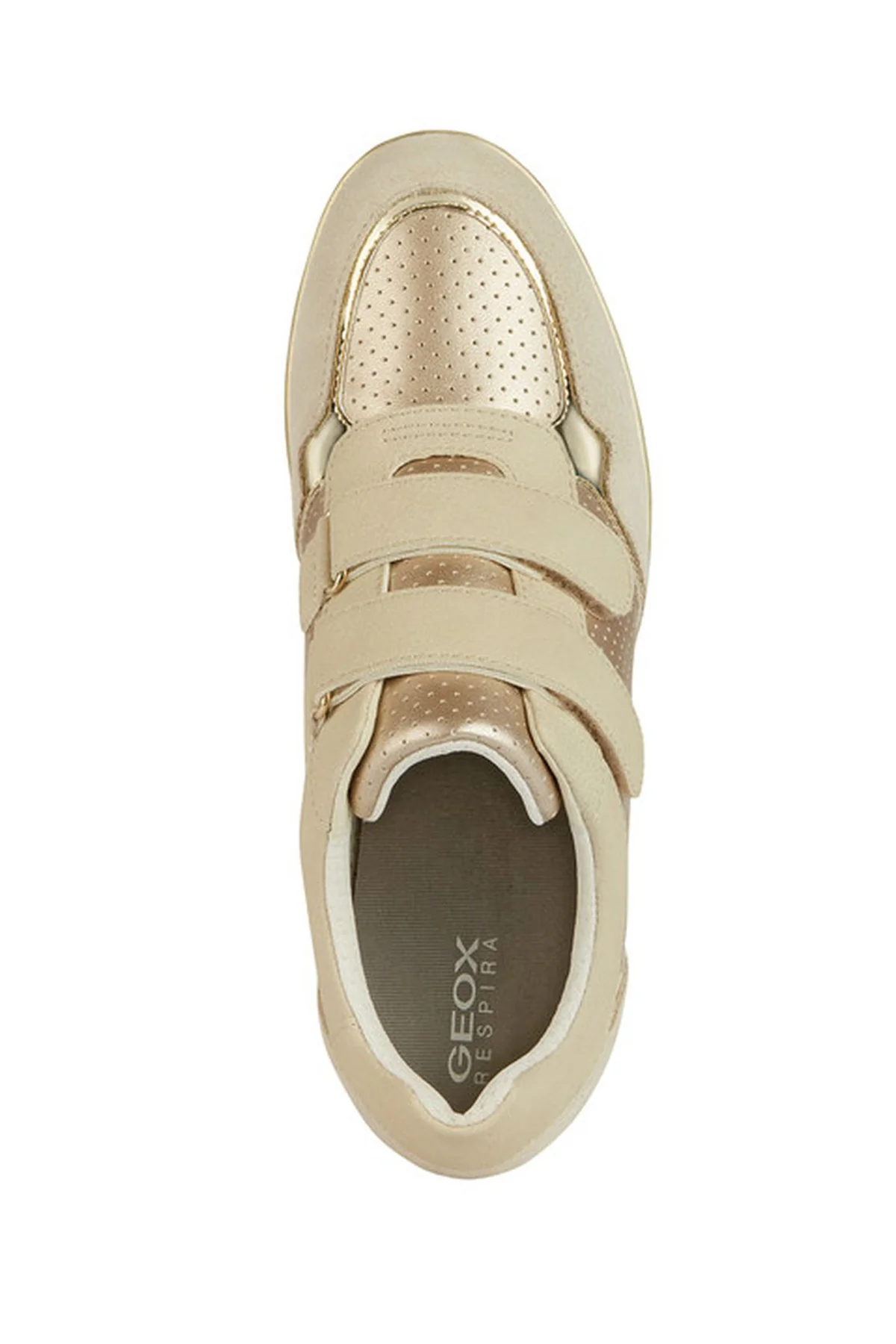 Geox Kadın Bej Ilde Kalın Tabanlı Deri Sneaker - Image 5