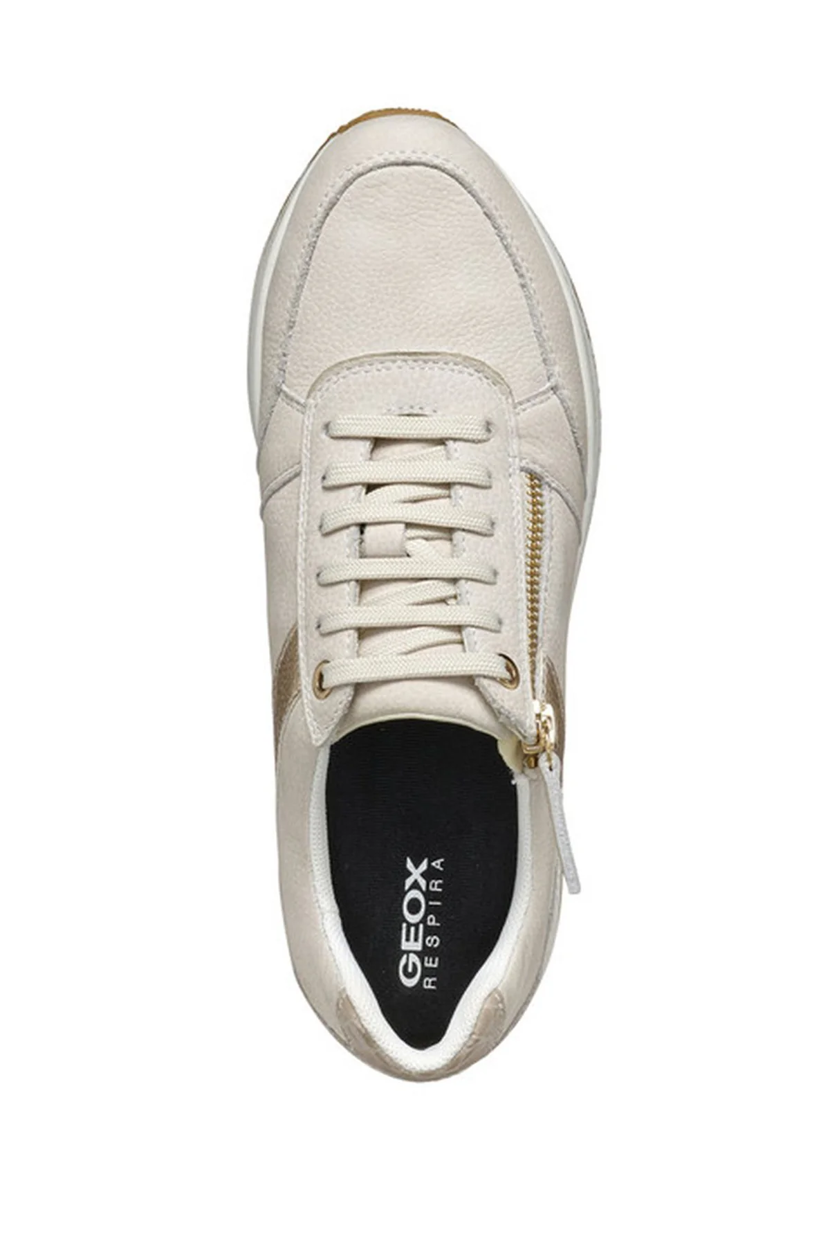 Geox Kadın Bej Kency Kalın Tabanlı Bağcıklı Sneaker - Image 5