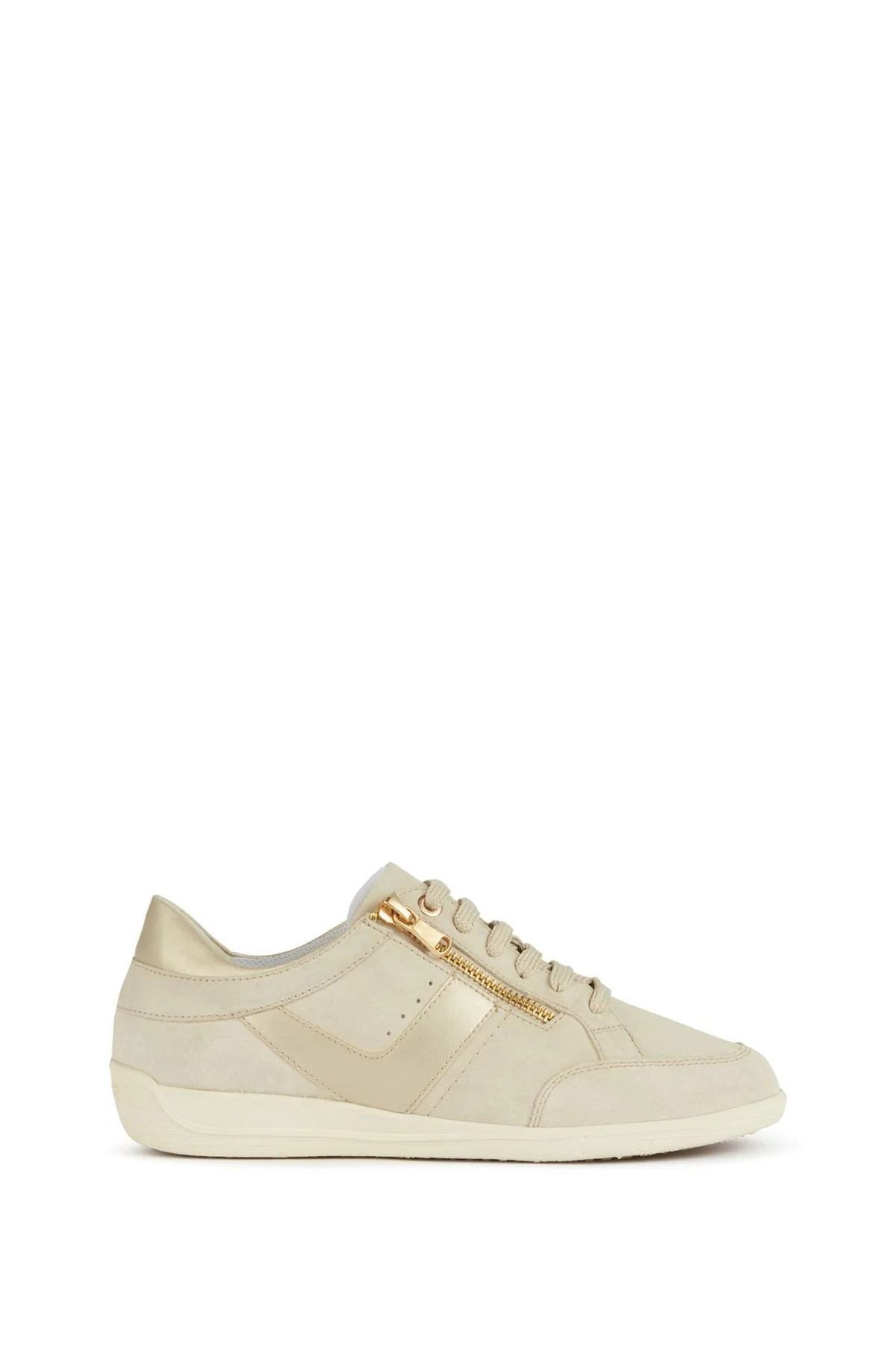 Geox Kadın Bej Myria Bağcıklı Deri Sneaker - Image 2