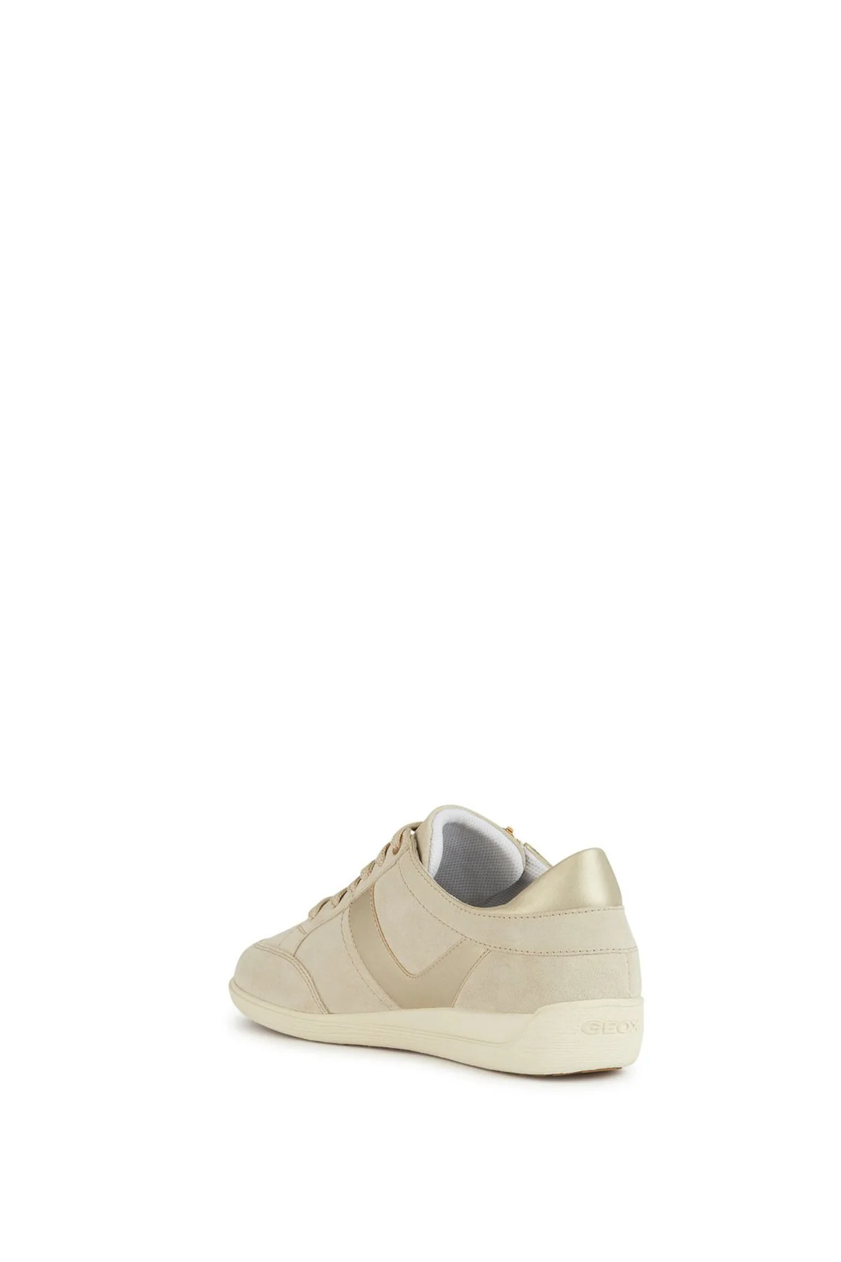 Geox Kadın Bej Myria Bağcıklı Deri Sneaker - Image 4
