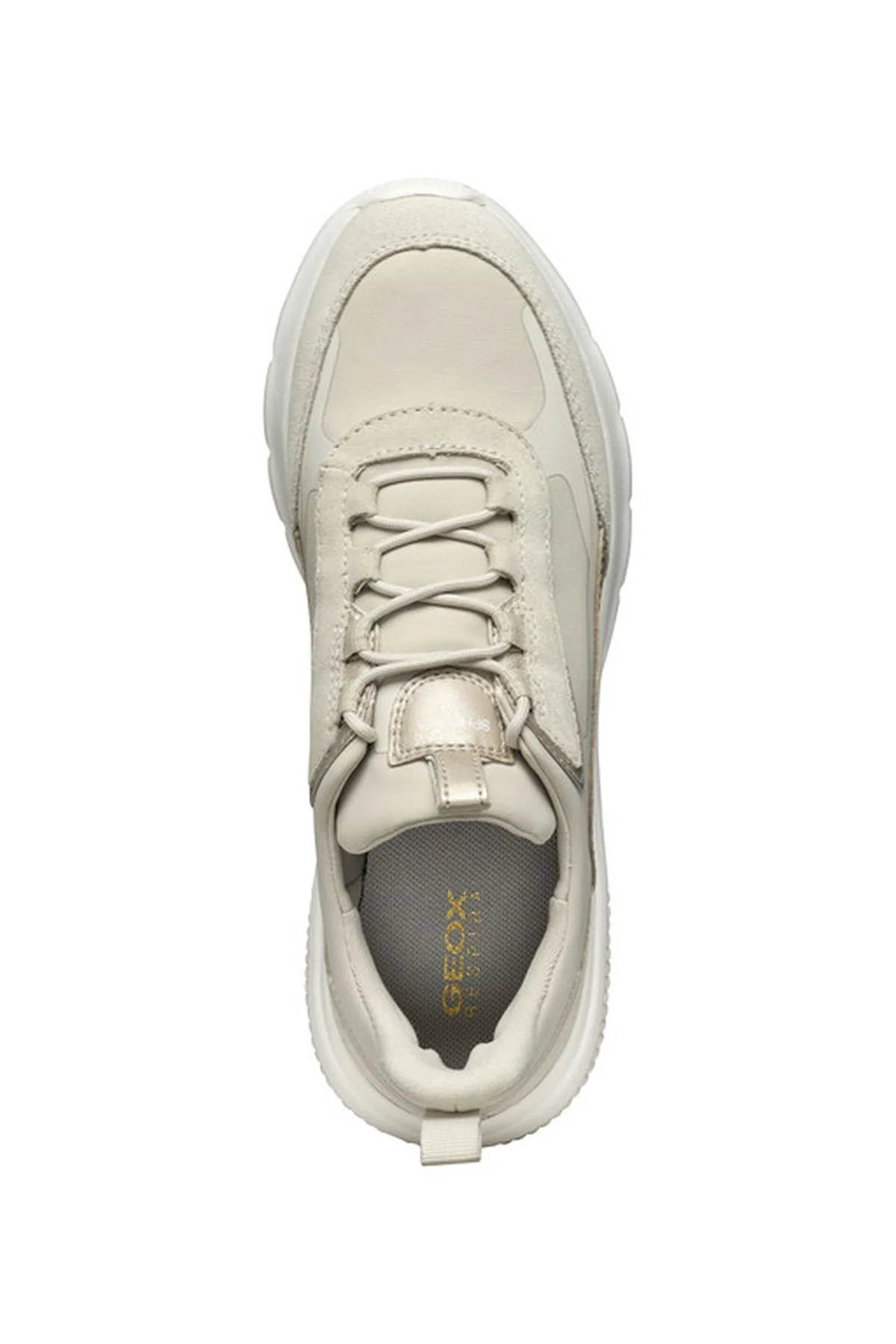 Geox Kadın Bej Spherica Bağcıklı Kumaş Sneaker - Image 5