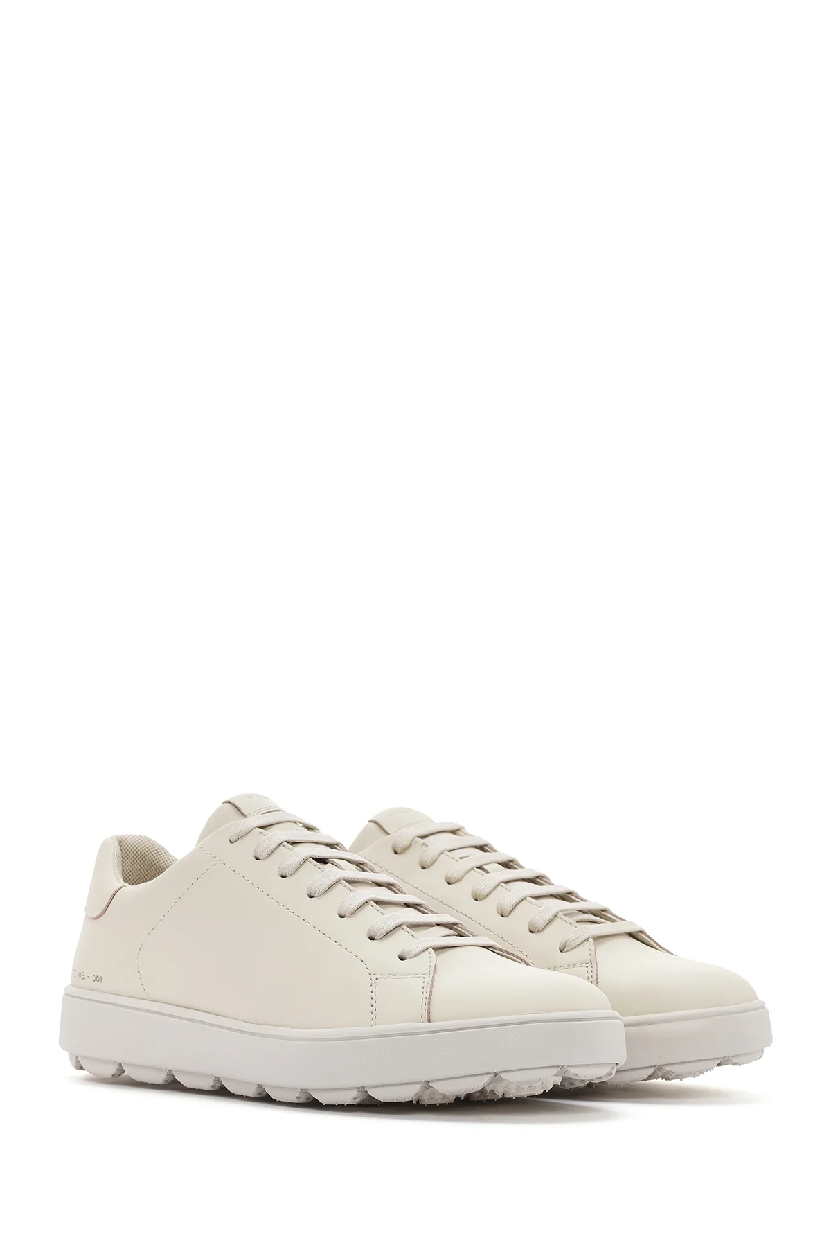 Geox Kadın Bej Spherica Ecub-1 Bağcıklı Deri Sneaker - Image 3