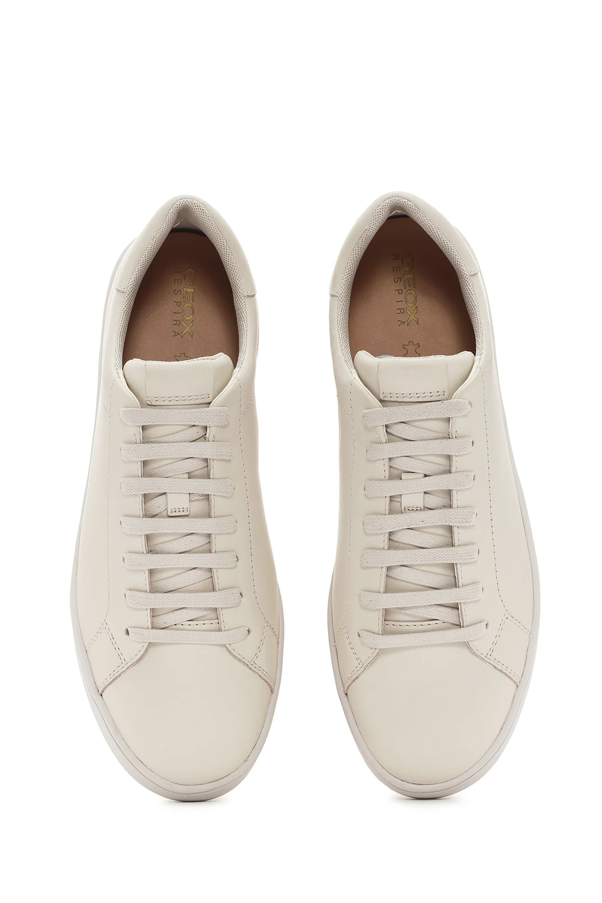 Geox Kadın Bej Spherica Ecub-1 Bağcıklı Deri Sneaker - Image 7