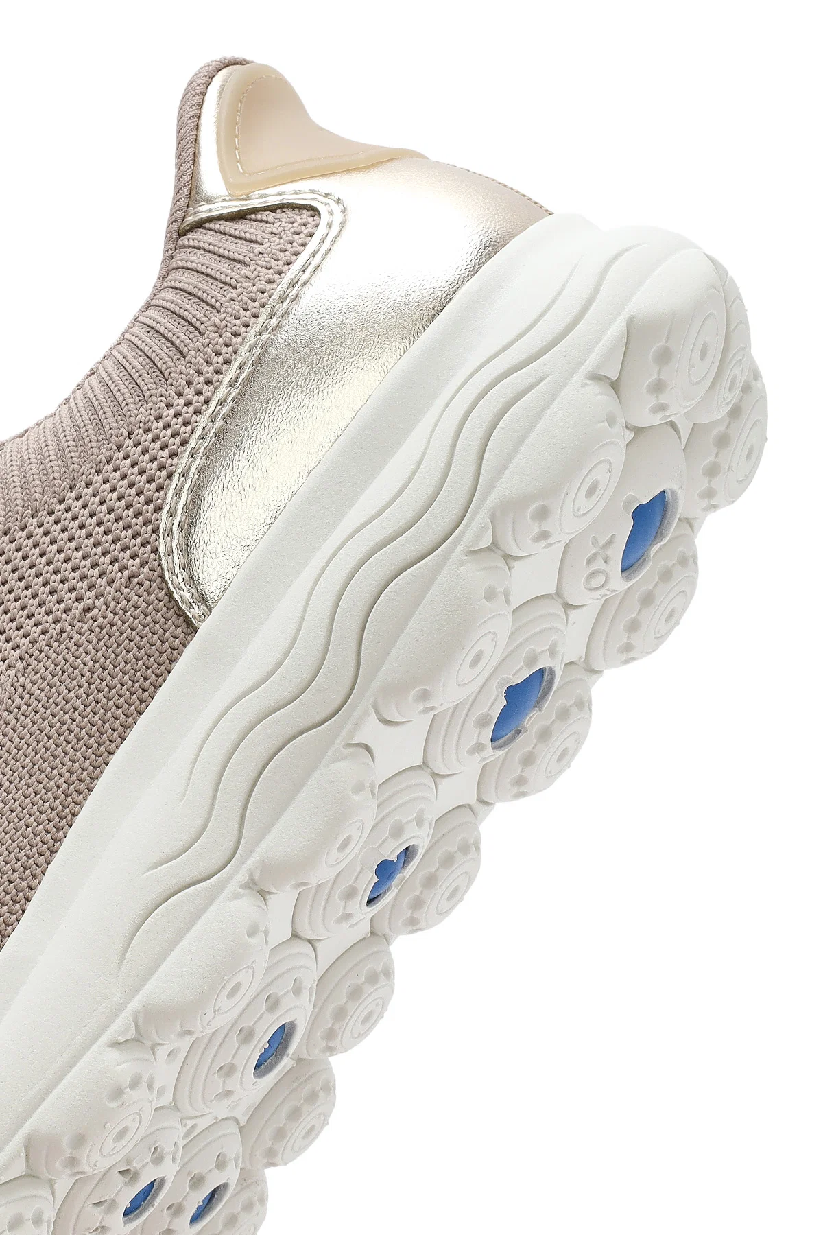 Geox Kadın Bej Spherica Plus Bağcıklı Kalın Tabanlı Kumaş Sneaker - Image 8
