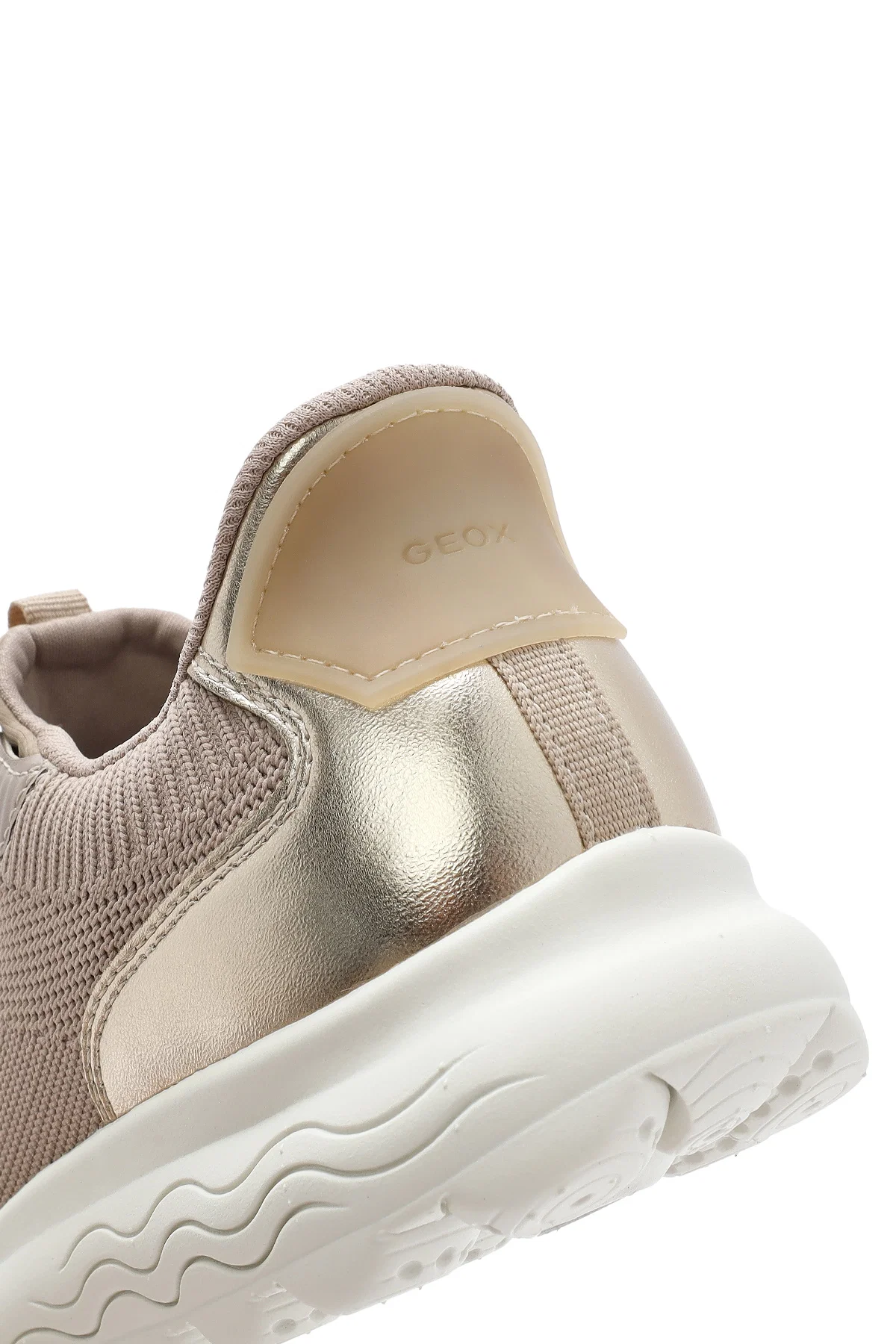 Geox Kadın Bej Spherica Plus Bağcıklı Kalın Tabanlı Kumaş Sneaker - Image 9
