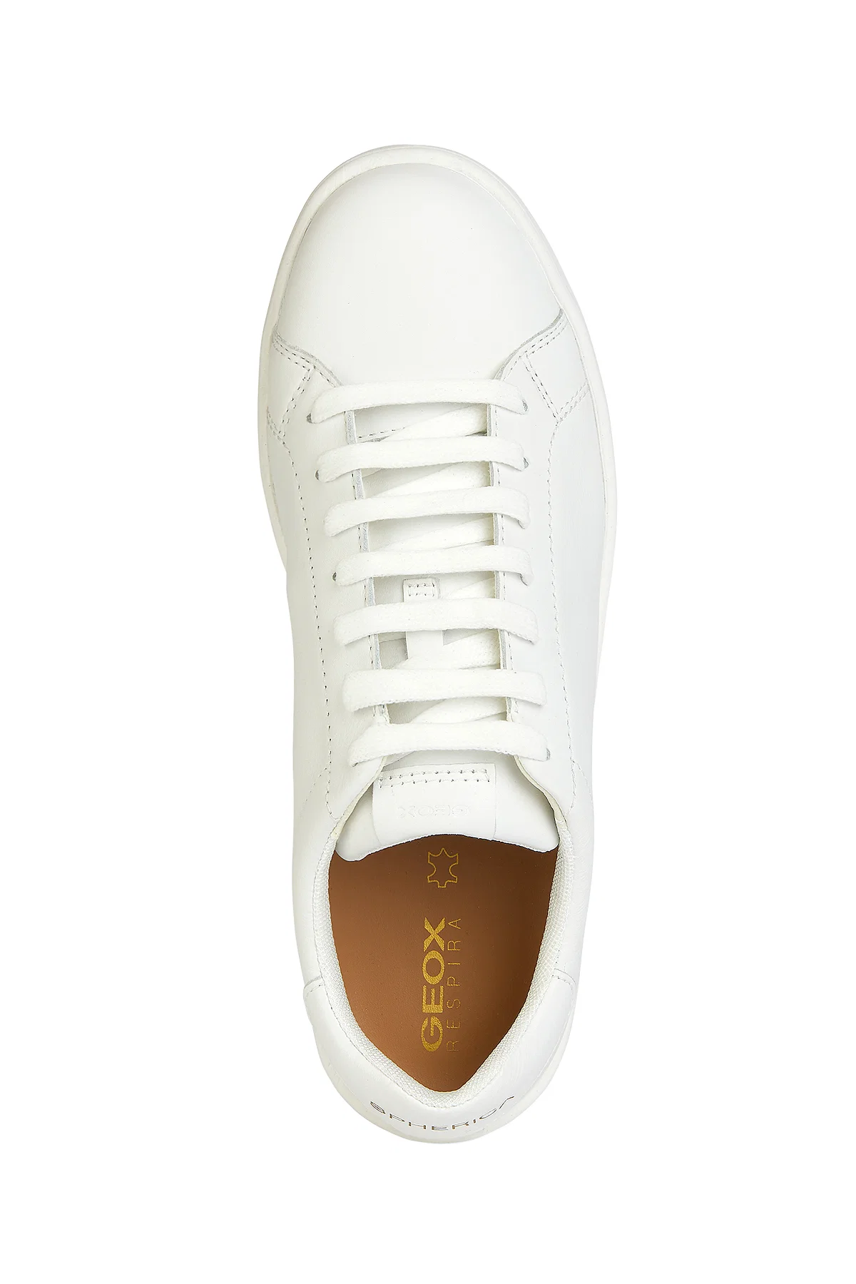 Geox Kadın Beyaz Bağcıklı  Spherica Ecub Deri Sneaker - Image 5