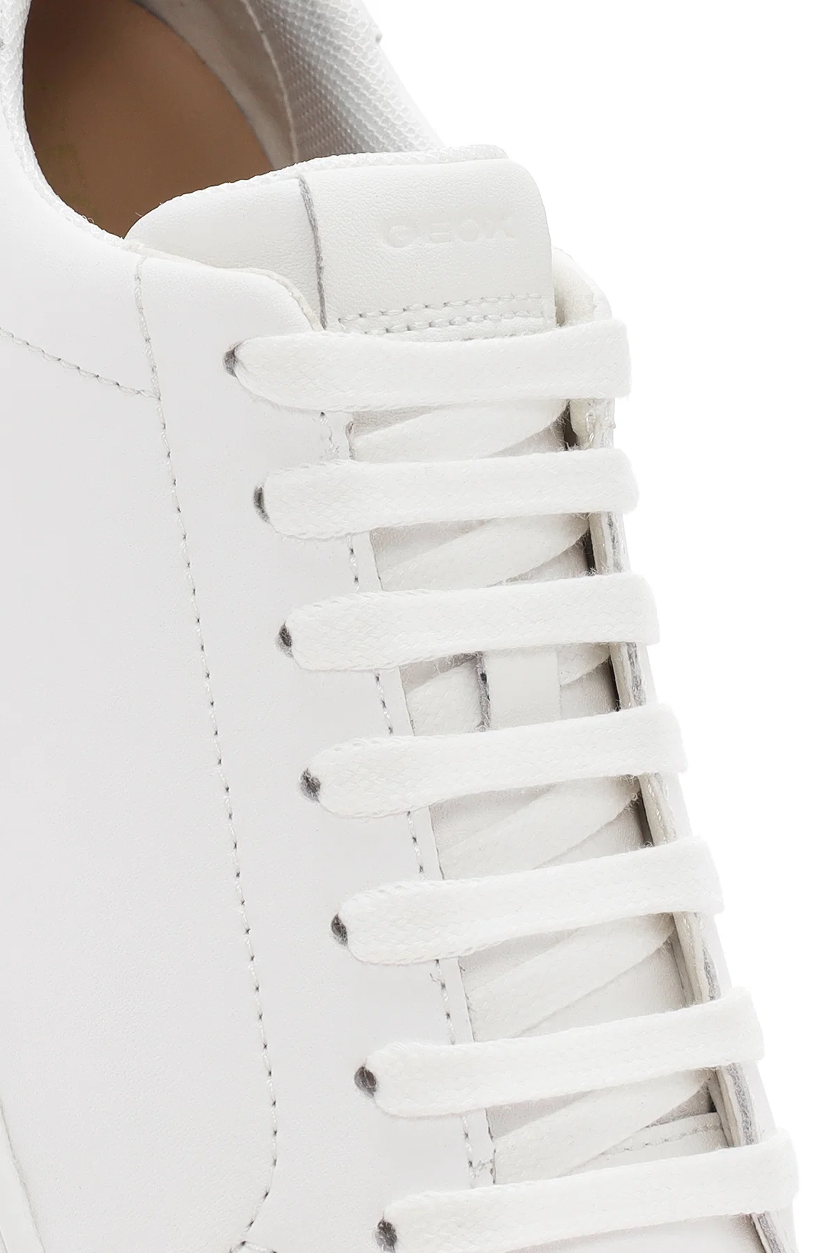 Geox Kadın Beyaz Bağcıklı  Spherica Ecub Deri Sneaker - Image 9
