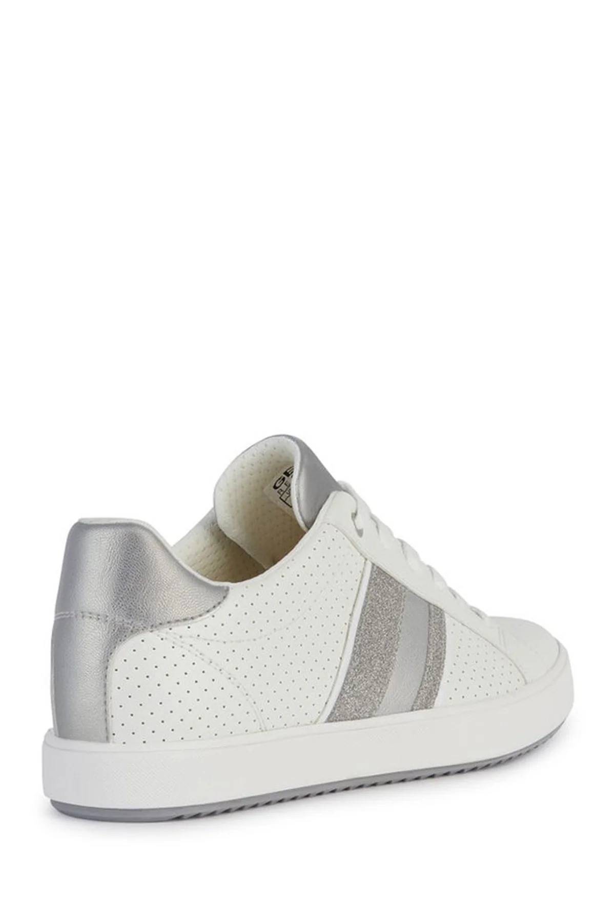 Geox Kadın Beyaz Blomiee Bağcıklı Deri Sneaker - Image 4