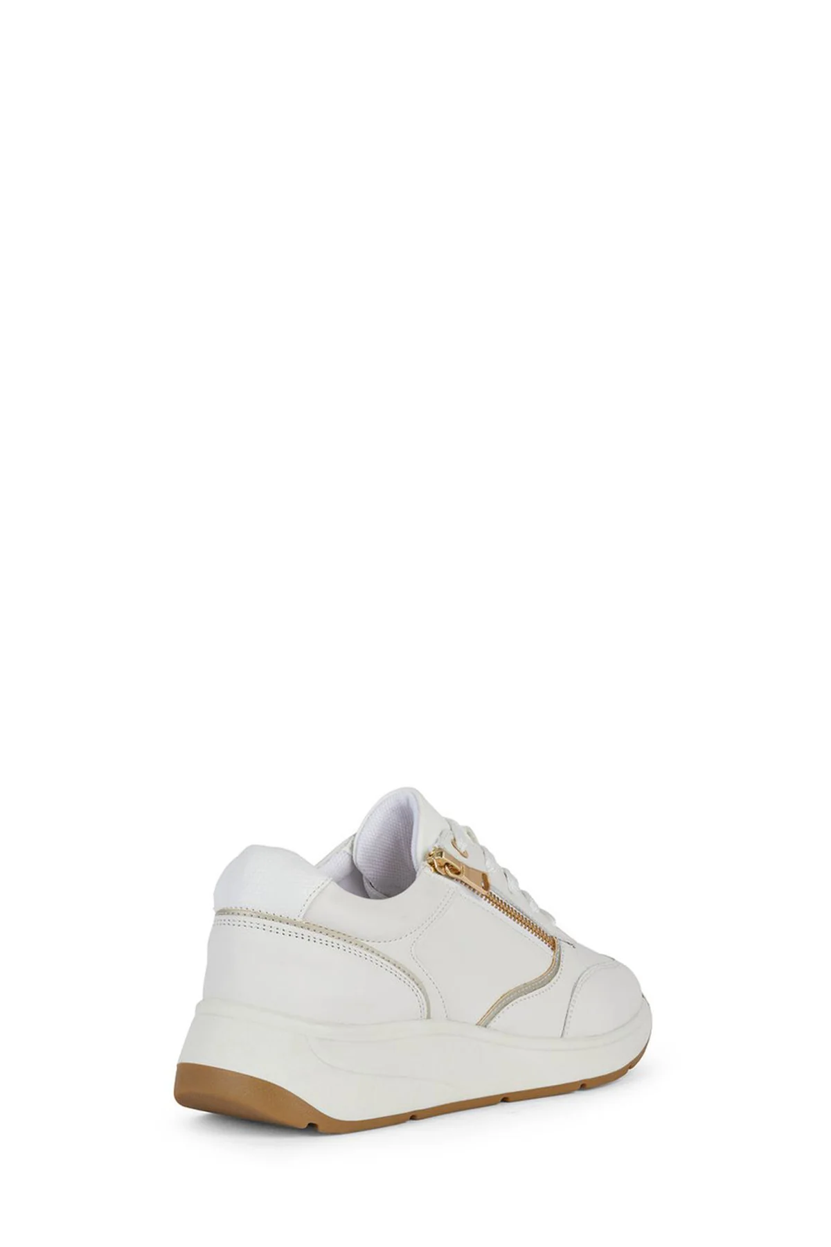 Geox Kadın Beyaz Bulmya Bağcıklı Deri Sneaker - Image 2
