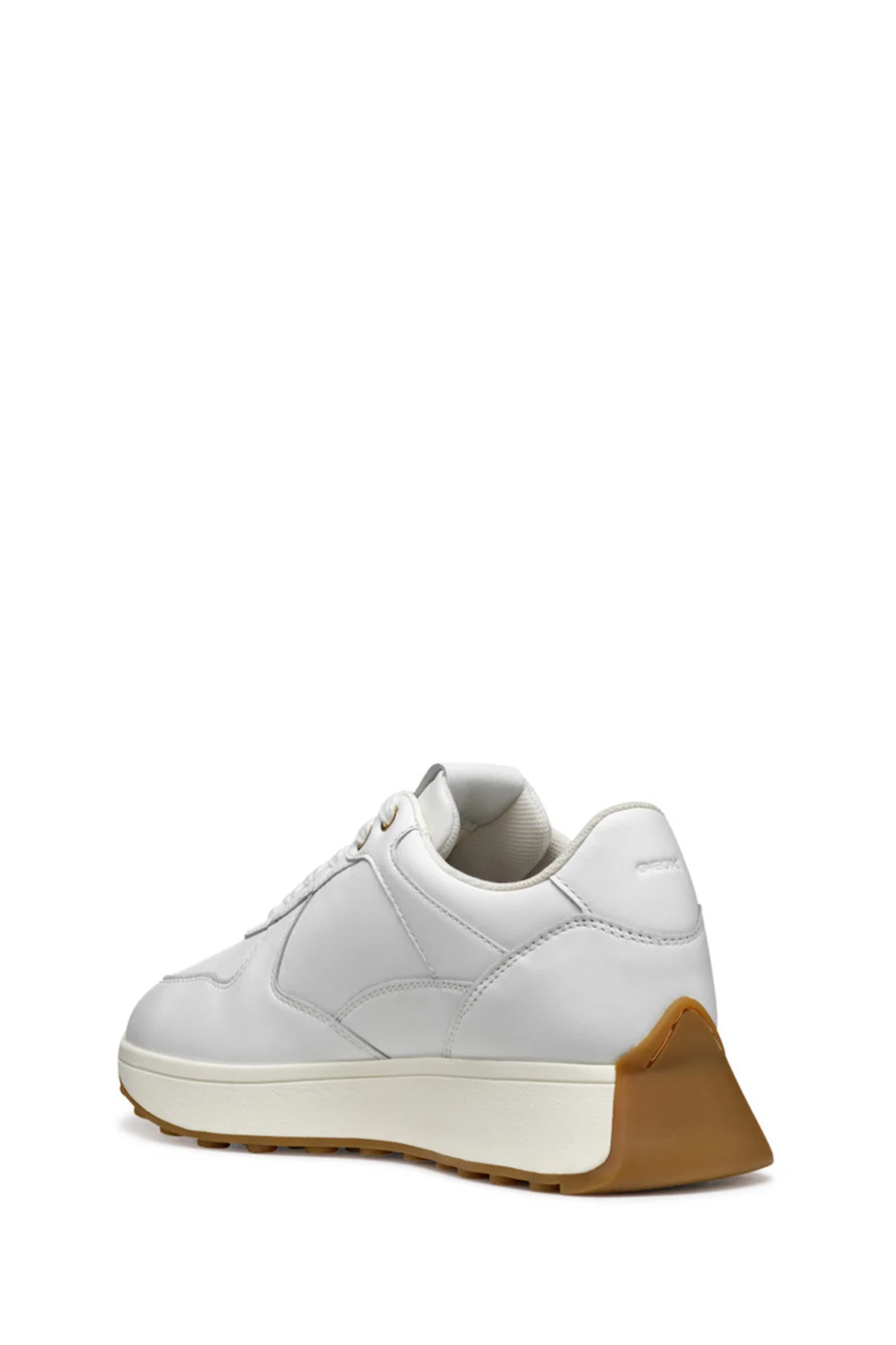 Geox Kadın Beyaz D Amabel A - Nappa Bağcıklı Deri Sneaker - Image 4
