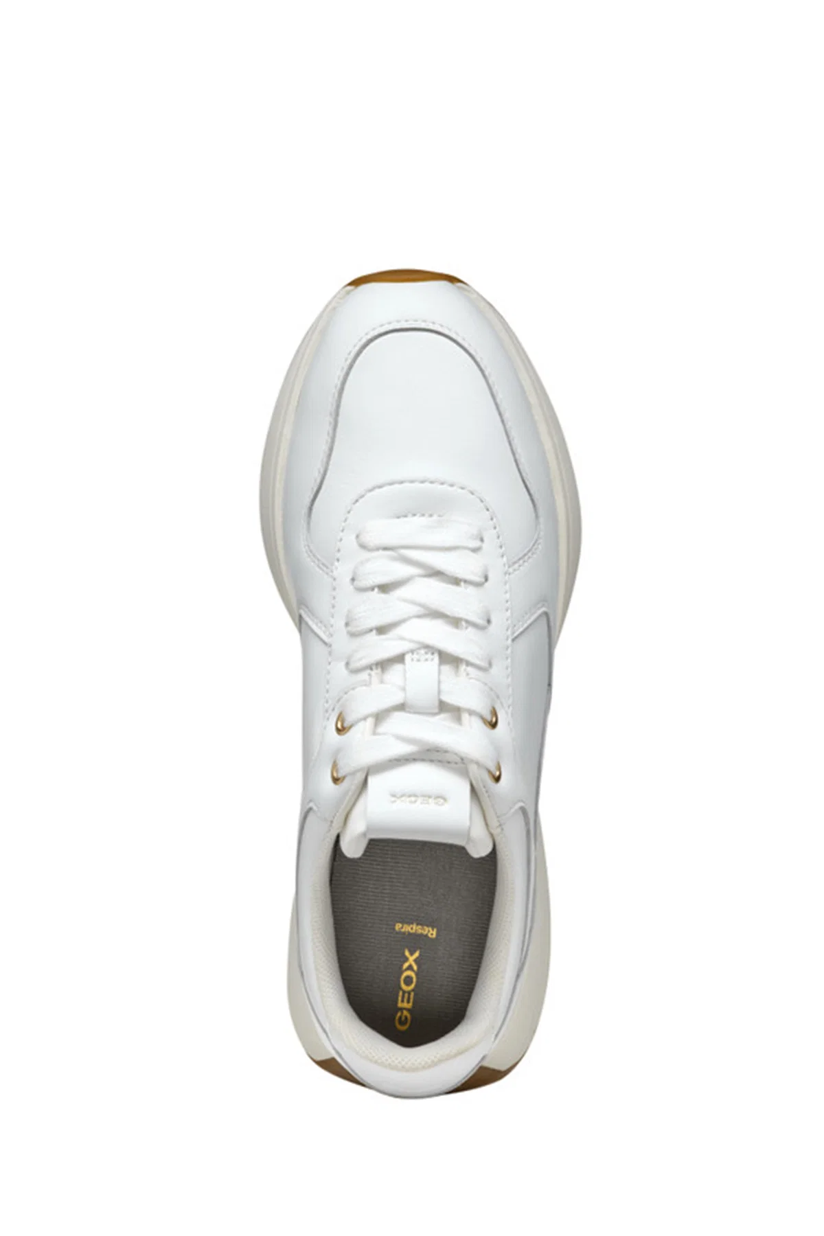 Geox Kadın Beyaz D Amabel A - Nappa Bağcıklı Deri Sneaker - Image 6