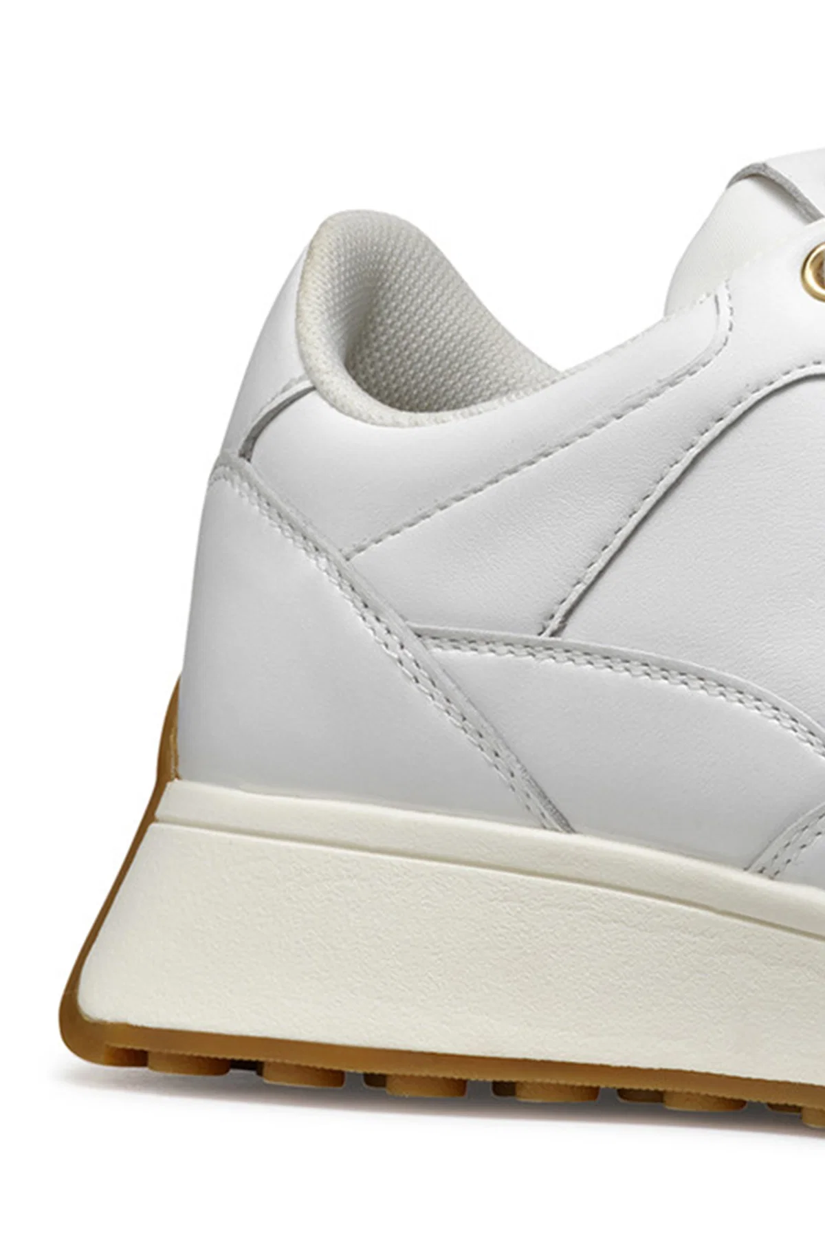 Geox Kadın Beyaz D Amabel A - Nappa Bağcıklı Deri Sneaker - Image 8