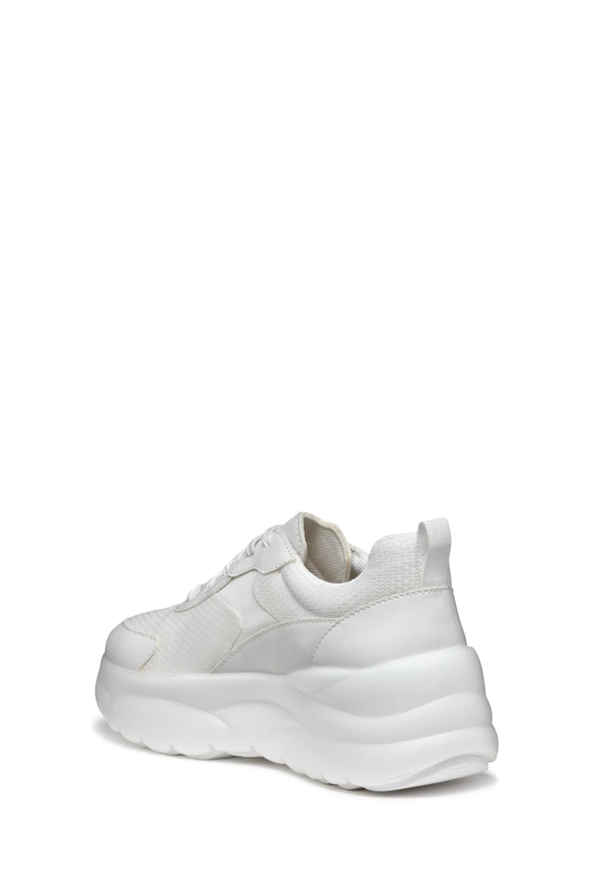 Geox Kadın Beyaz D Xtors D - Mesh + Geobuck Bağcıklı Kalın Tabanlı Sneaker - Image 2