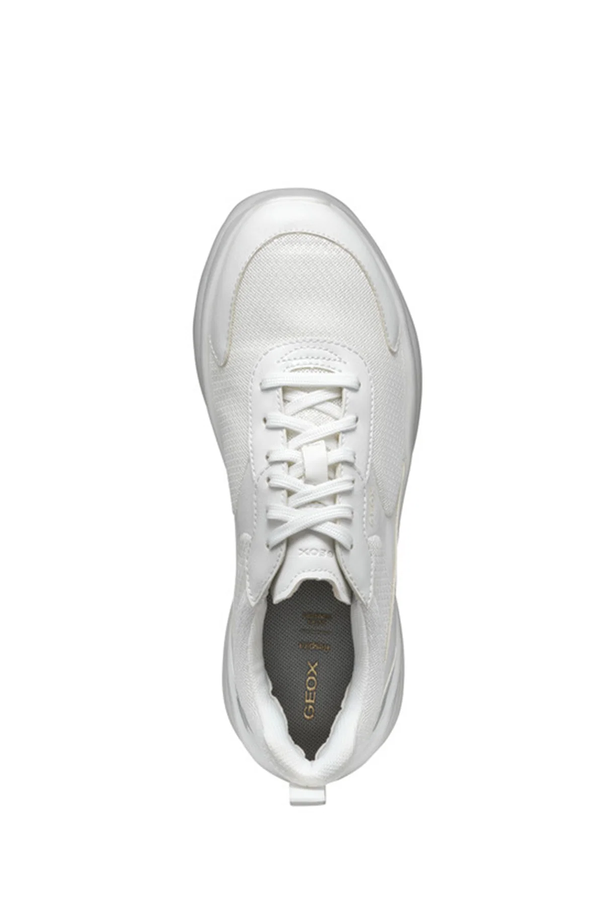 Geox Kadın Beyaz D Xtors D - Mesh + Geobuck Bağcıklı Kalın Tabanlı Sneaker - Image 5