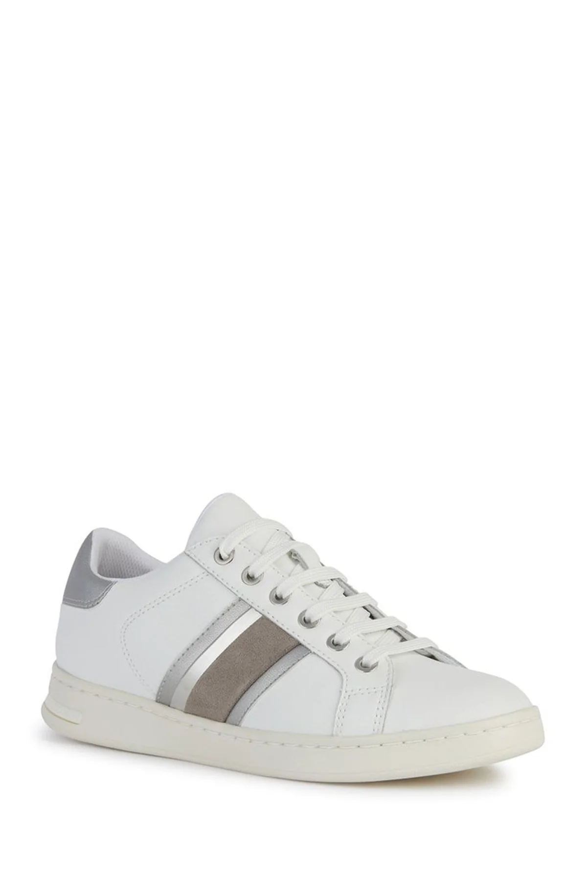 Geox Kadın Beyaz Jaysen Bağcıklı Deri Sneaker - Image 3