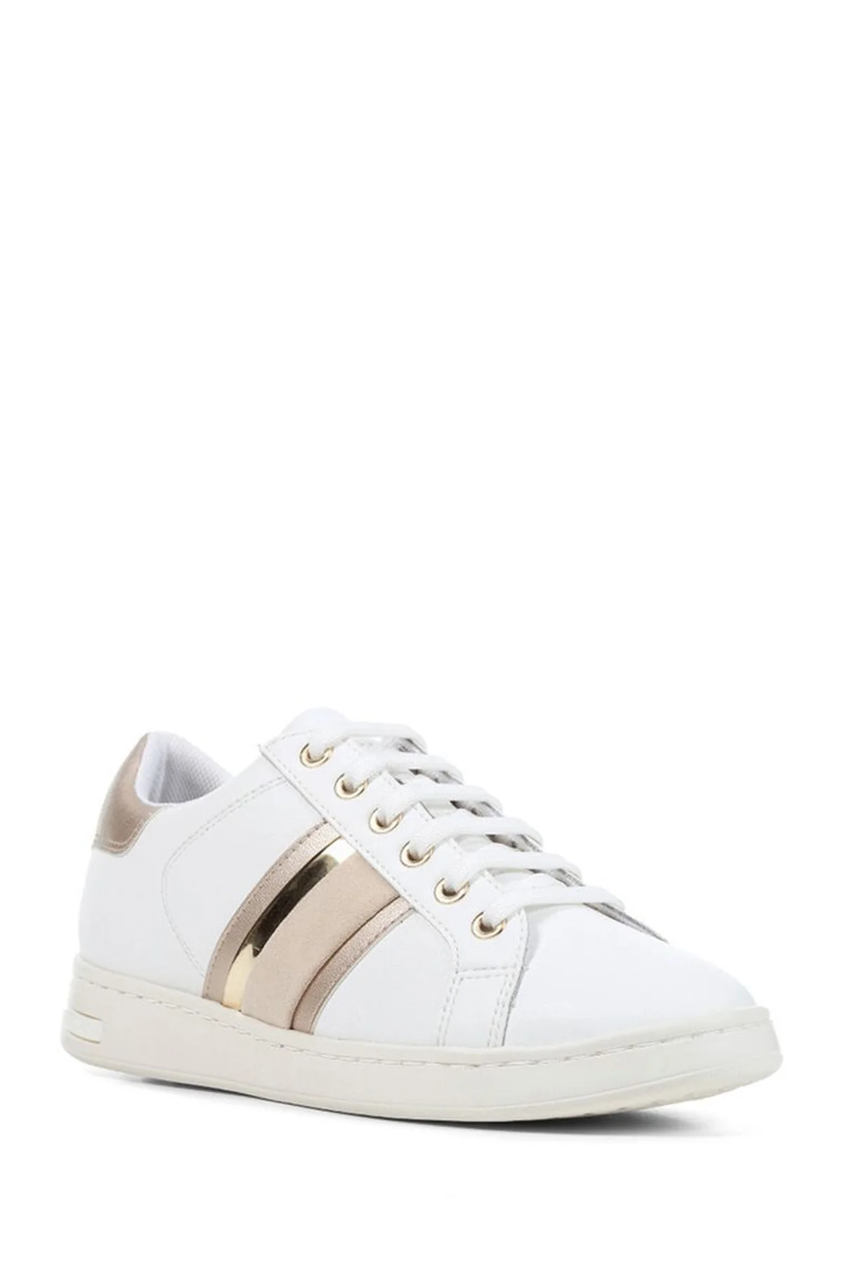 Geox Kadın Beyaz Jaysen Bağcıklı Deri Sneaker - Image 3