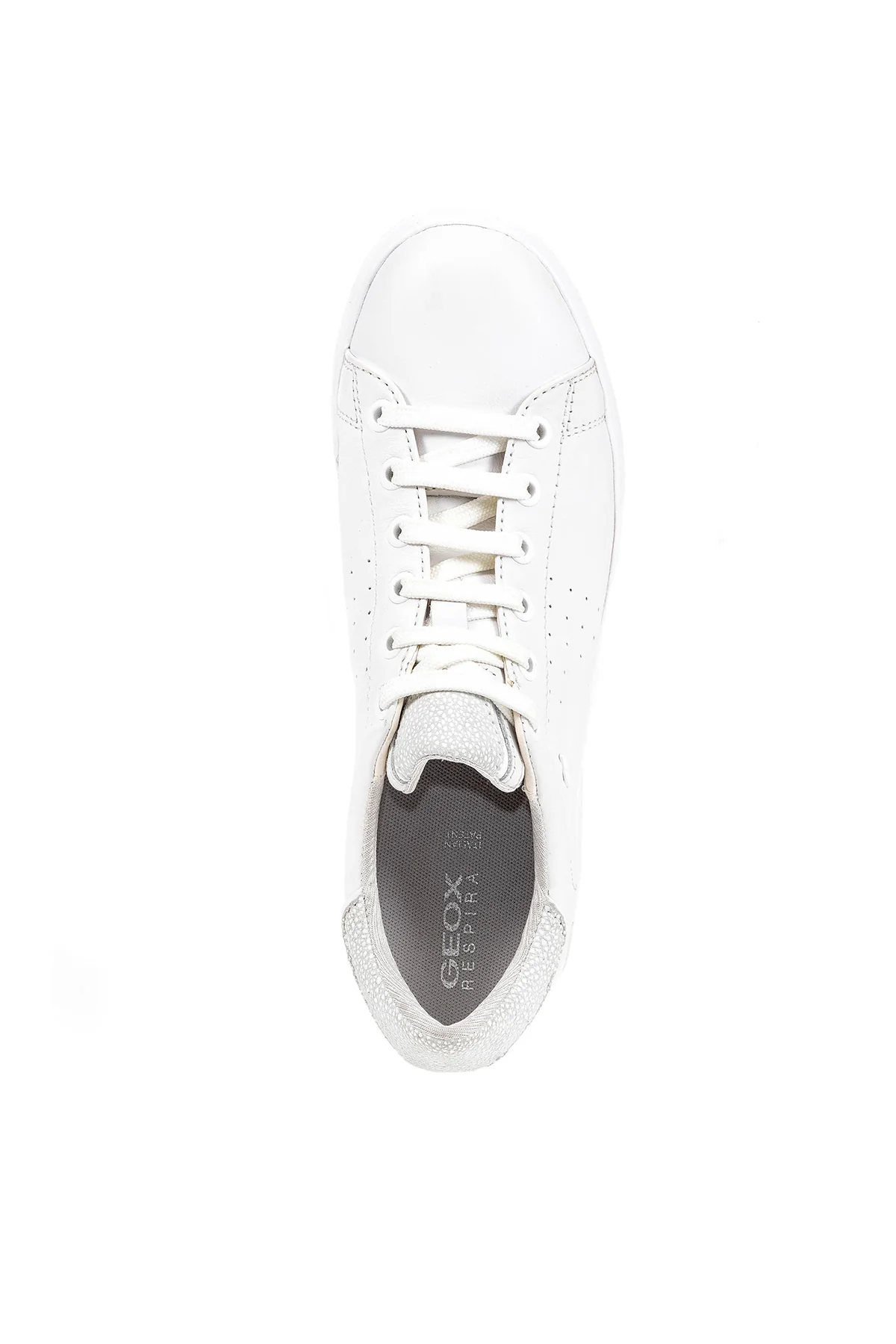 Geox Kadın Beyaz Jaysen Bağcıklı Deri Sneaker - Image 6