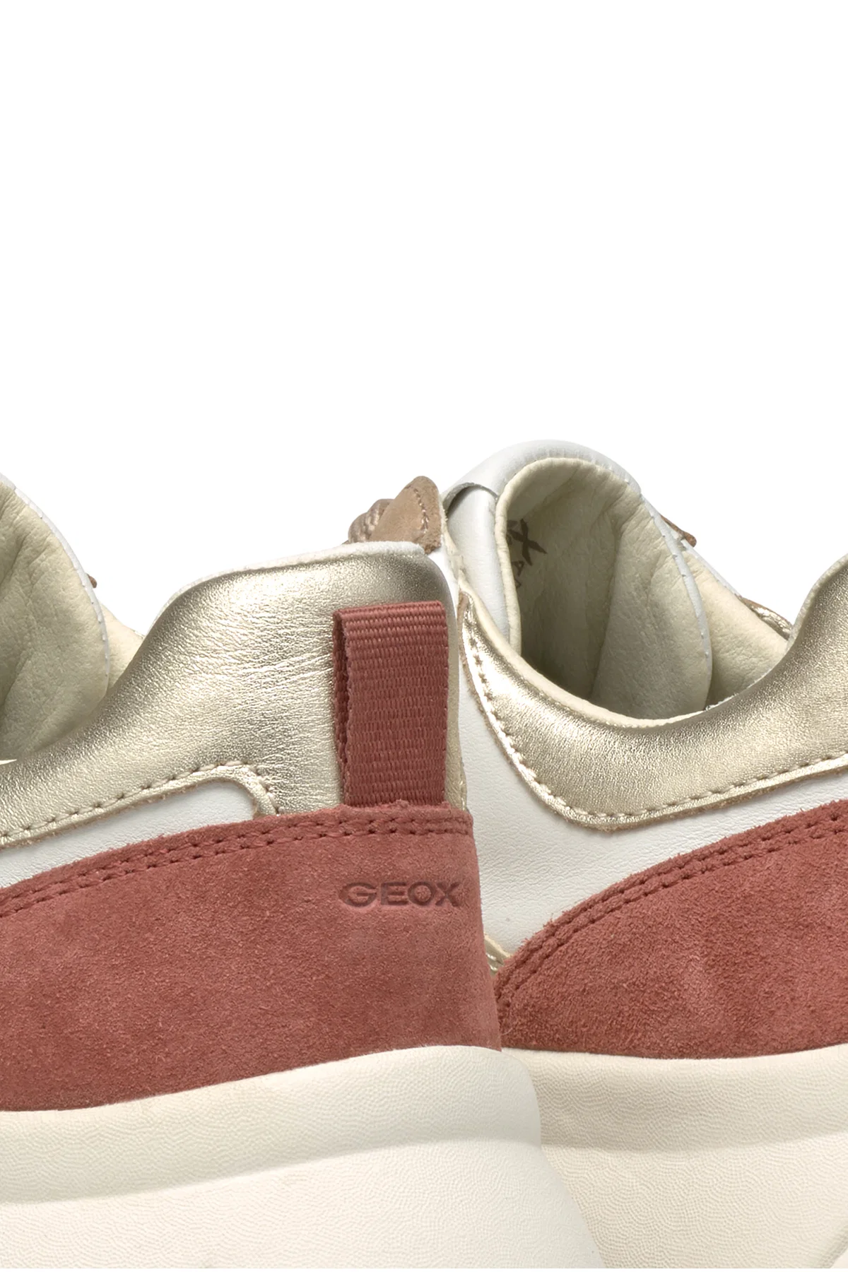Geox Kadın Beyaz Nebula 2.0 X Bağcıklı Kalın Taban Deri Sneaker - Image 10