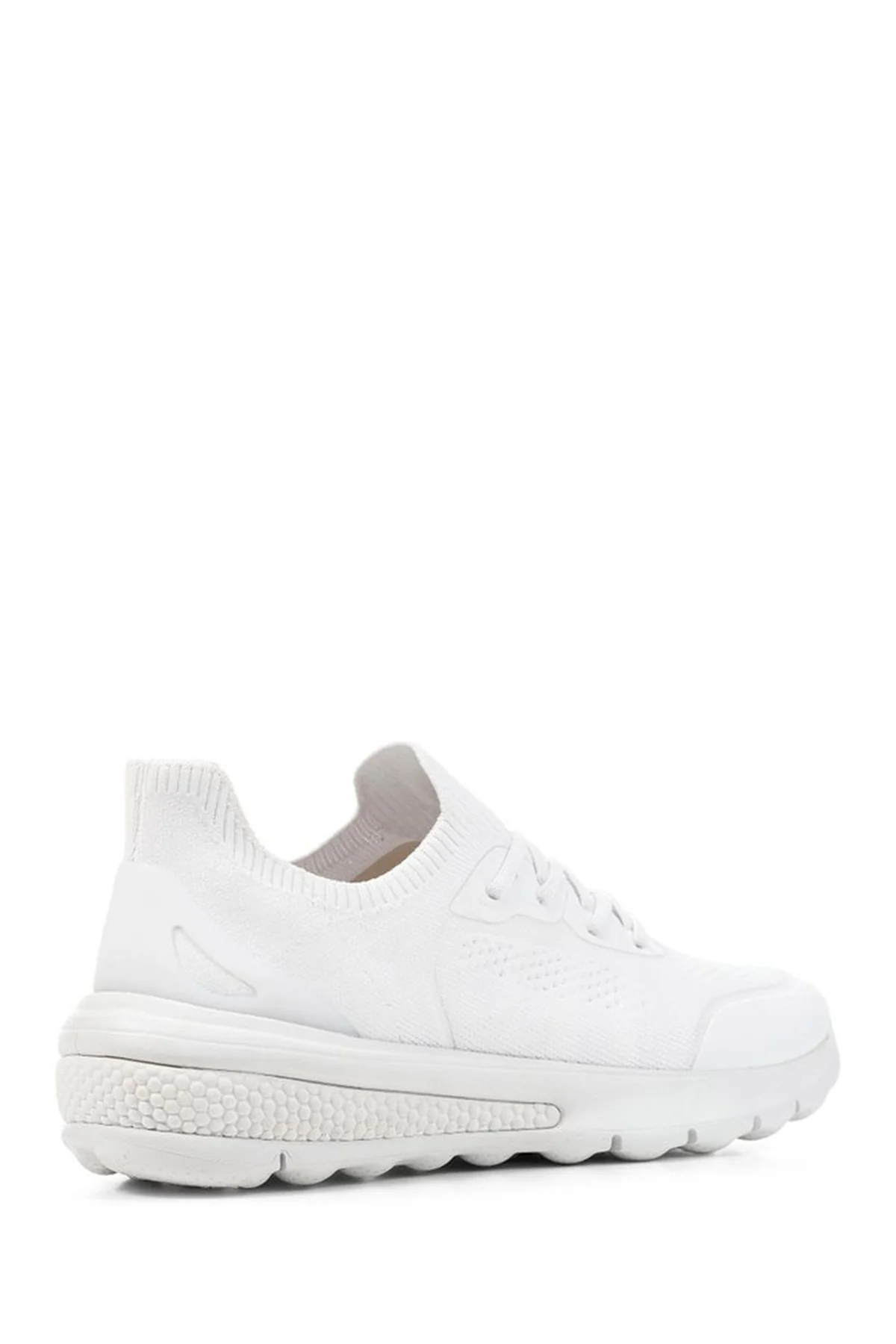 Geox Kadın Beyaz Spherica Actif Kalın Tabanlı Bağcıklı Kumaş Sneaker - Image 4