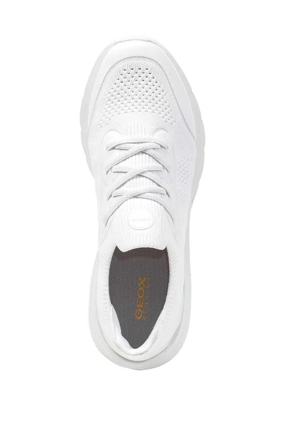 Geox Kadın Beyaz Spherica Actif Kalın Tabanlı Bağcıklı Kumaş Sneaker - Image 5