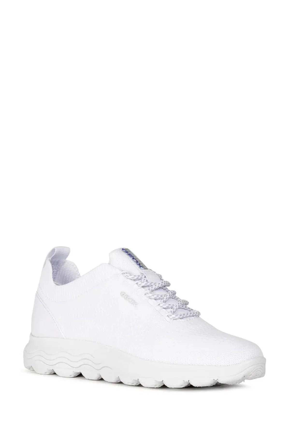 Geox Kadın Beyaz Spherica Bağcıklı Deri Sneaker - Image 3