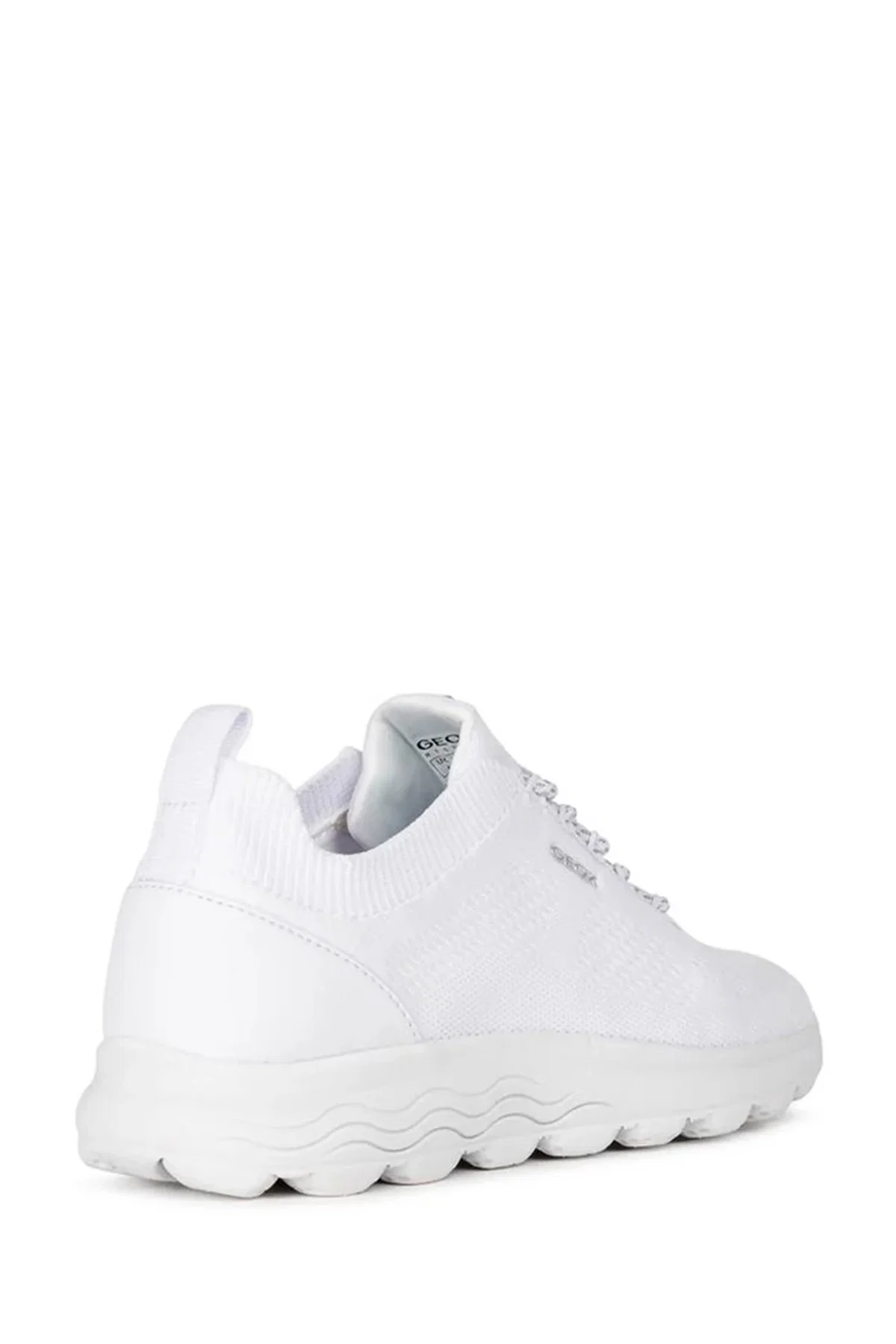 Geox Kadın Beyaz Spherica Bağcıklı Deri Sneaker - Image 5