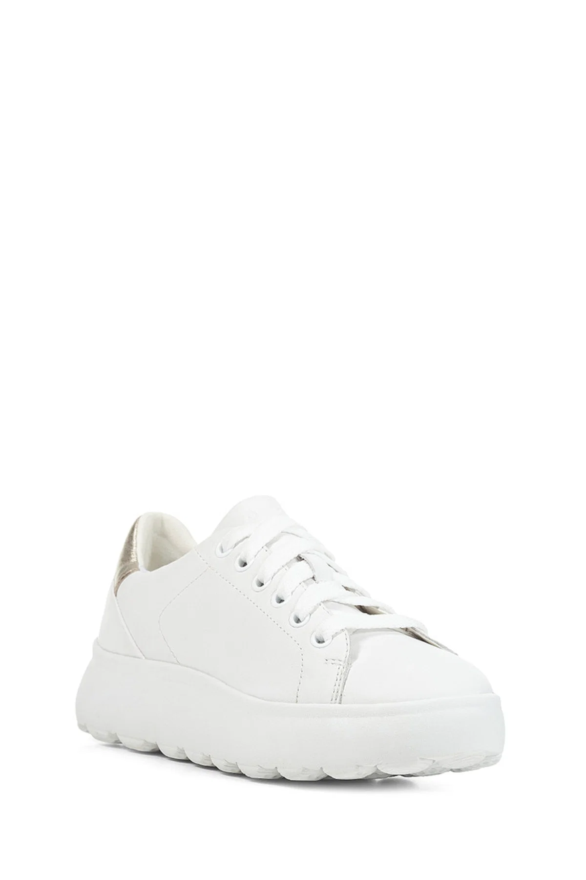 Geox Kadın Beyaz Spherica Ec4.1 Deri Bağcıklı Sneaker - Image 4