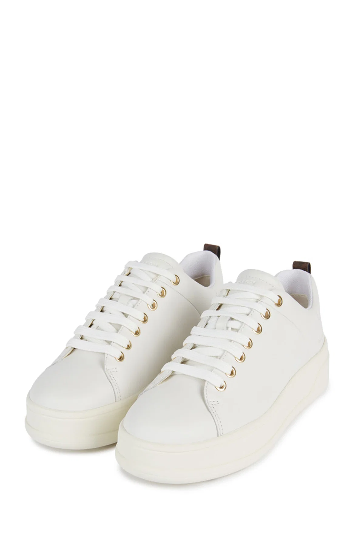 Geox Kadın Beyaz Spherica Ecub-2 Bağcıklı Deri Sneaker - Image 3