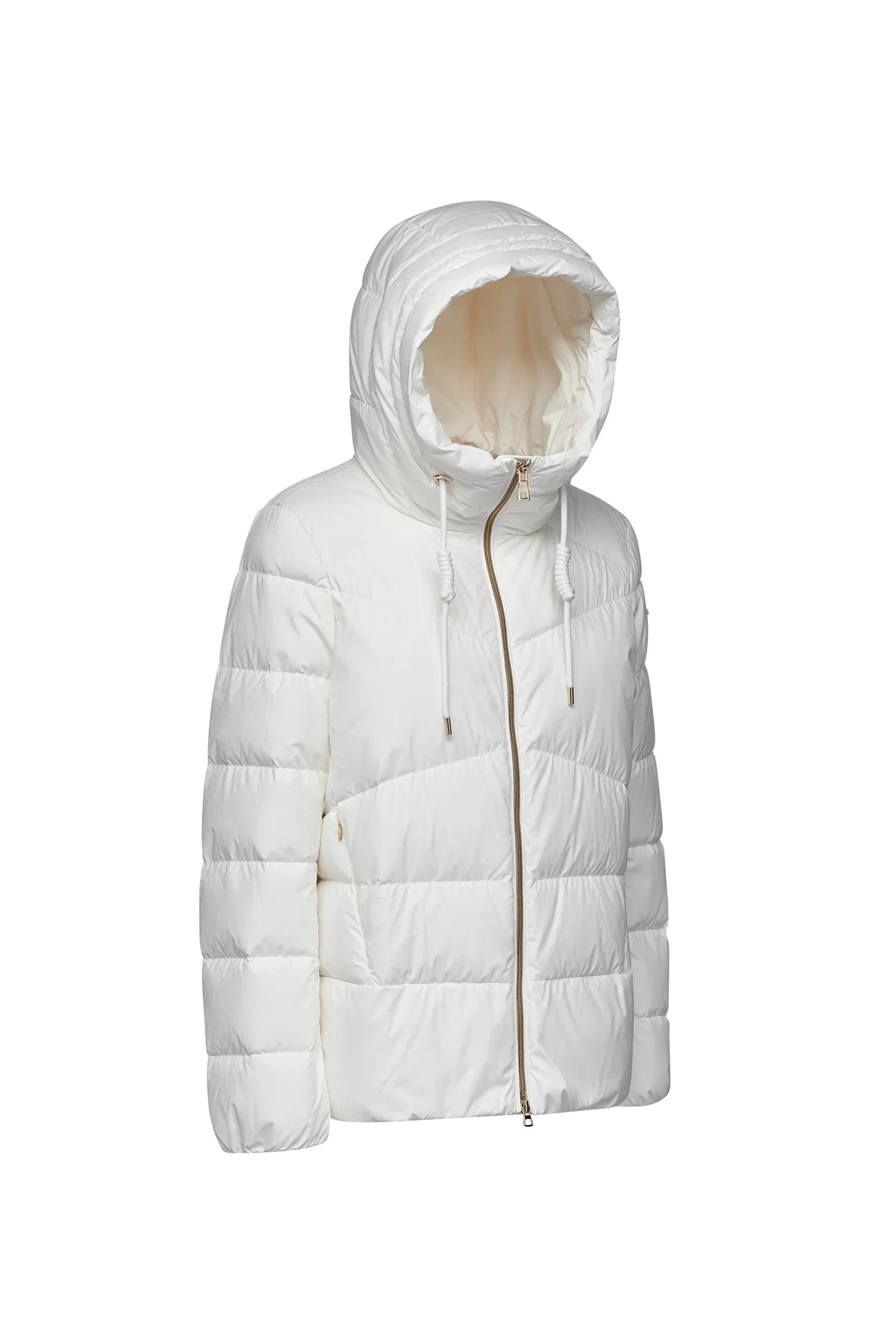 Geox Kadın Beyaz W Dalyla Kapüşonlu Mont - Image 5